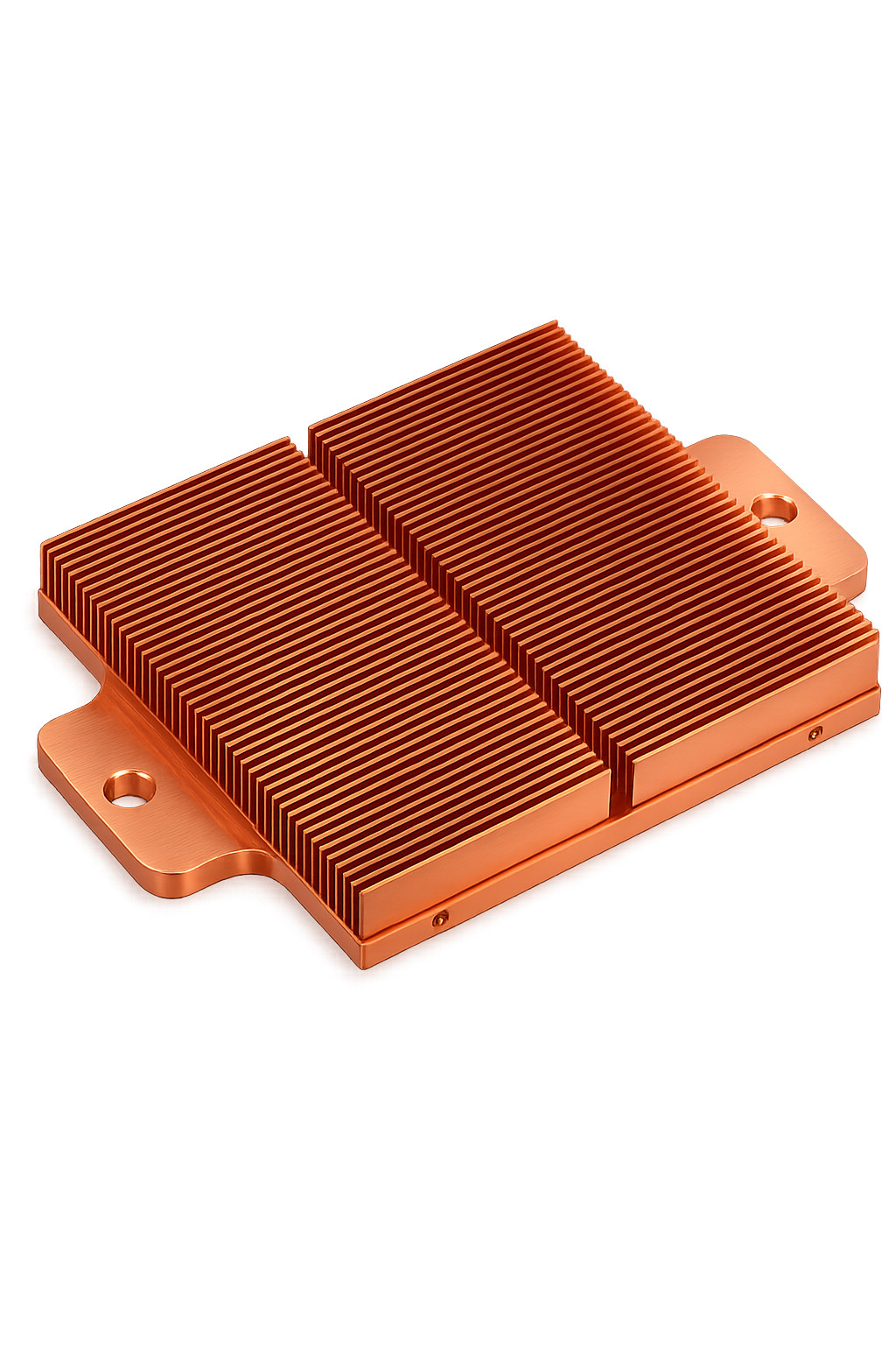 14oz Pure Copper Heatsink Skived Fin 100x70x13mm (3.94″ x 2.76″ x 0.51″)