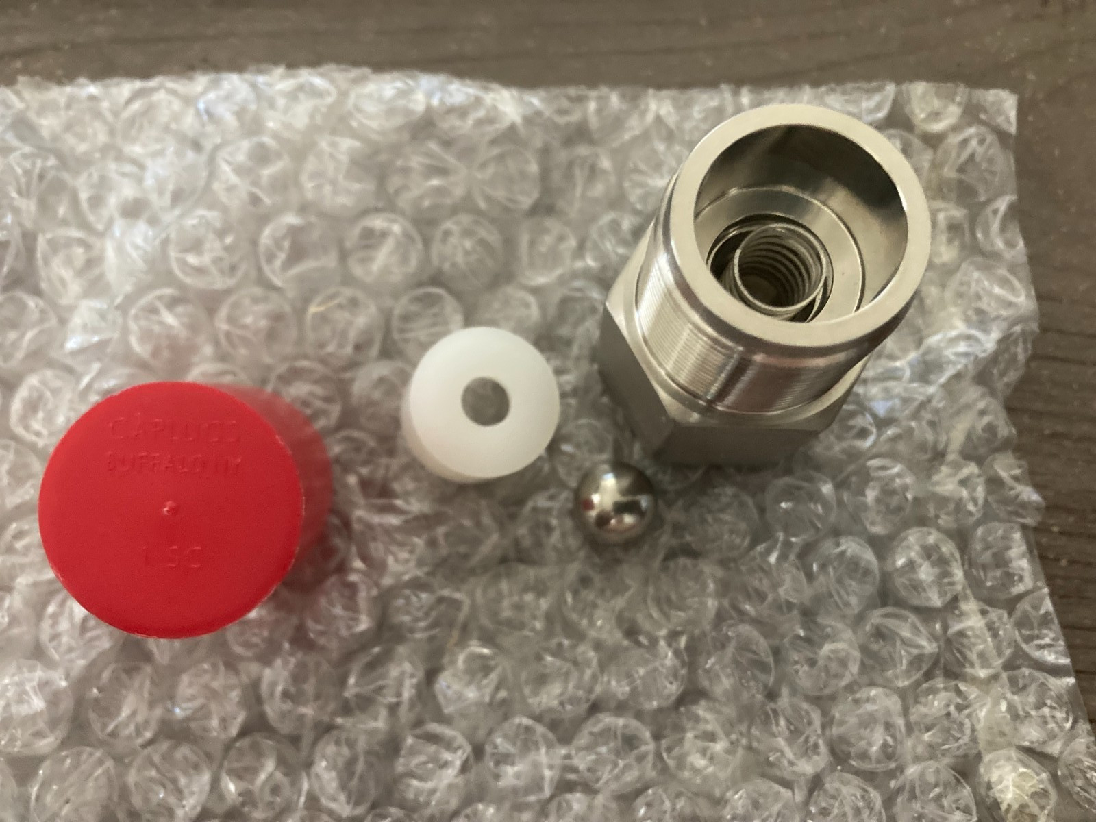 NEW 28.6mm / 1-3/25 Inch HPLC Inlet Check Valve with Cap – New – Open box