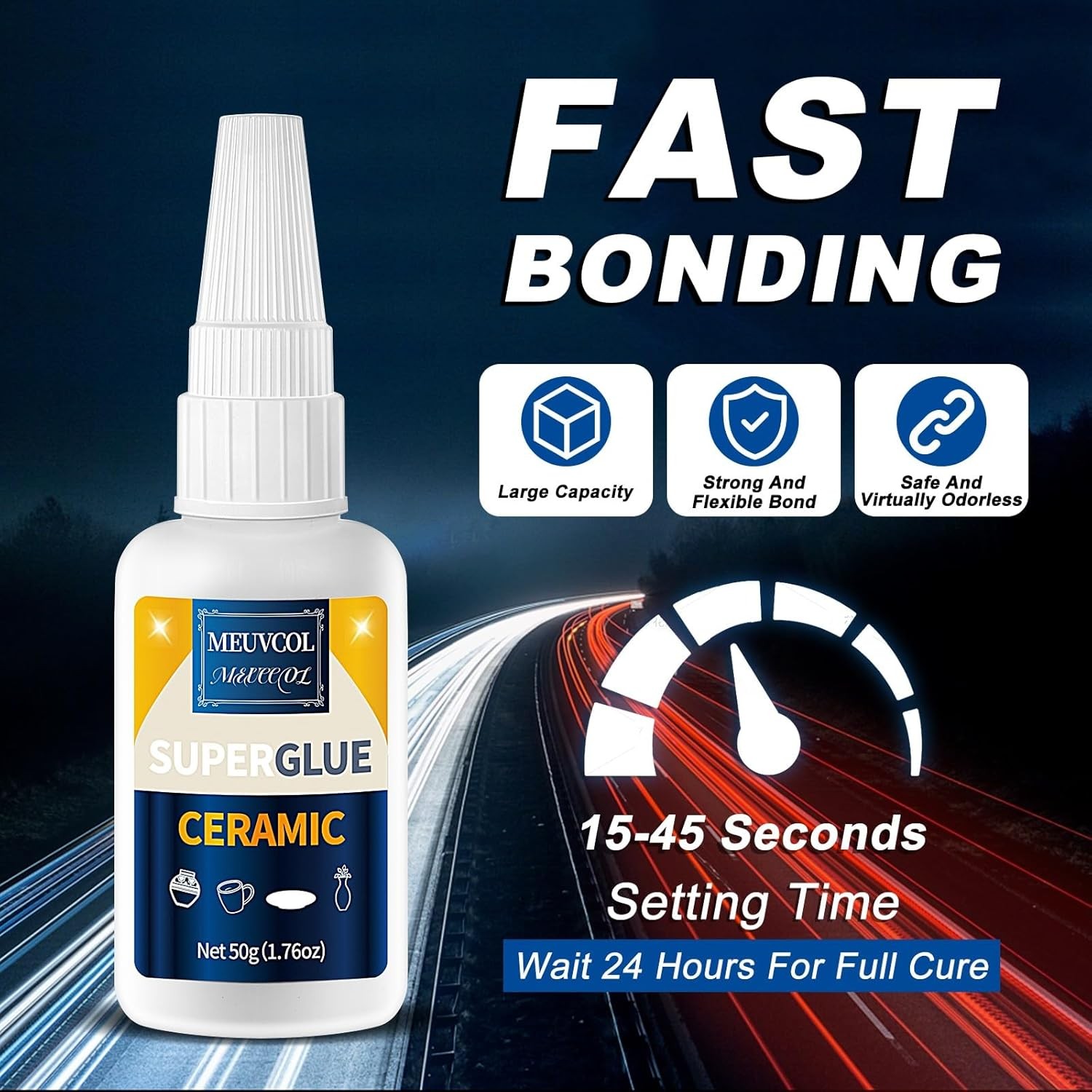 Ceramic Glue Repair Kit 100g Super Glue for Porcelain Pottery Ceramic Adhesive