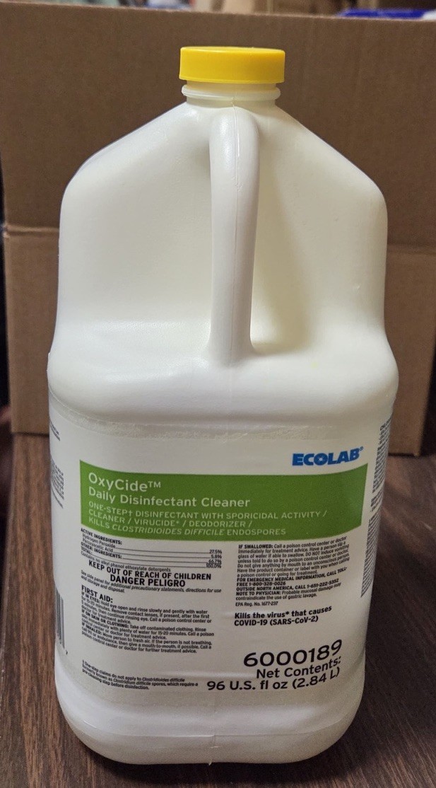 Ecolab Oxycide Daily Disinfectant Cleaner 6000189, 96oz-2pk