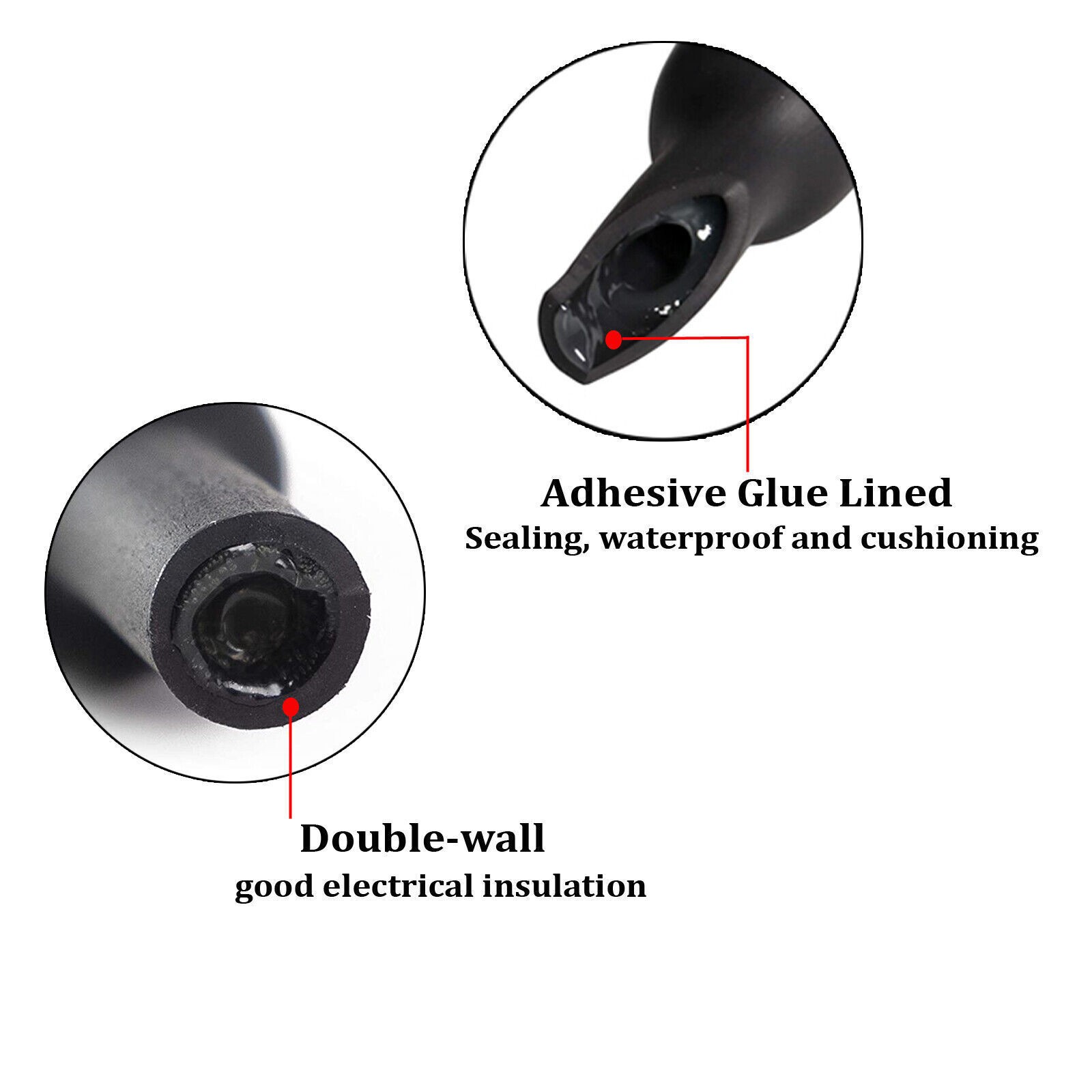 Waterproof Marine Grade Heat Shrink Tubing 4:1 Ratio Wire Dual Wall Adhesive Kit
