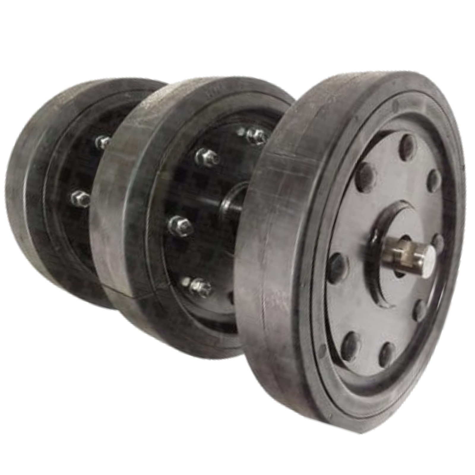 One 14″ Idler Group with DuroForce Rubber Wheels Fits CAT 287 287B 261-6302