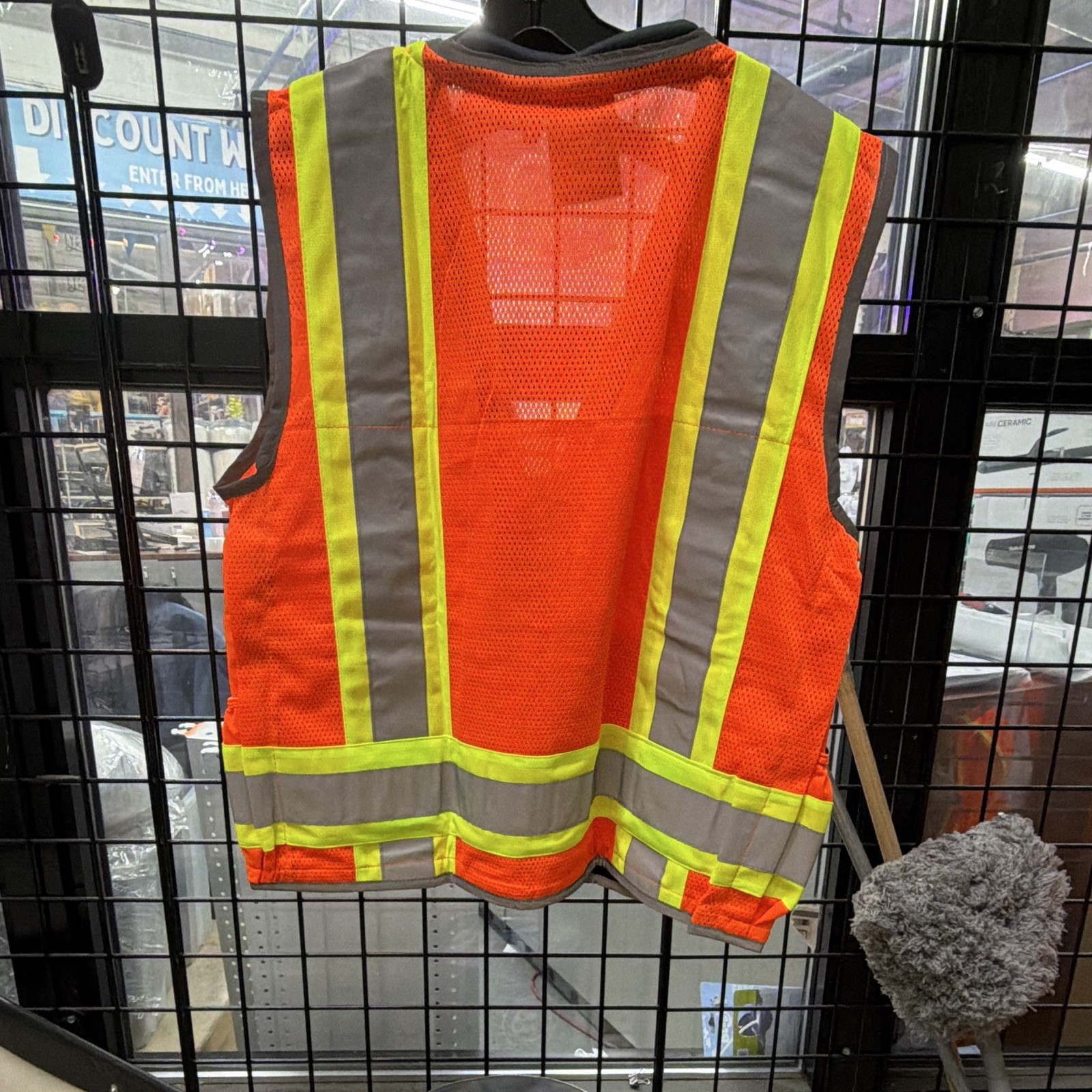 XGLOW SV822 Hi-Visibility Orange Safety Vest Size L Reflective ANSI Class 2