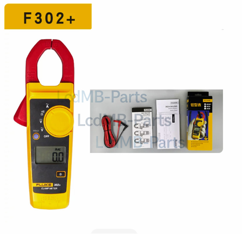 Fluke 302+ Digital Clamp Meter AC Current 400A AC/DC Voltage Resistance 4000Ω