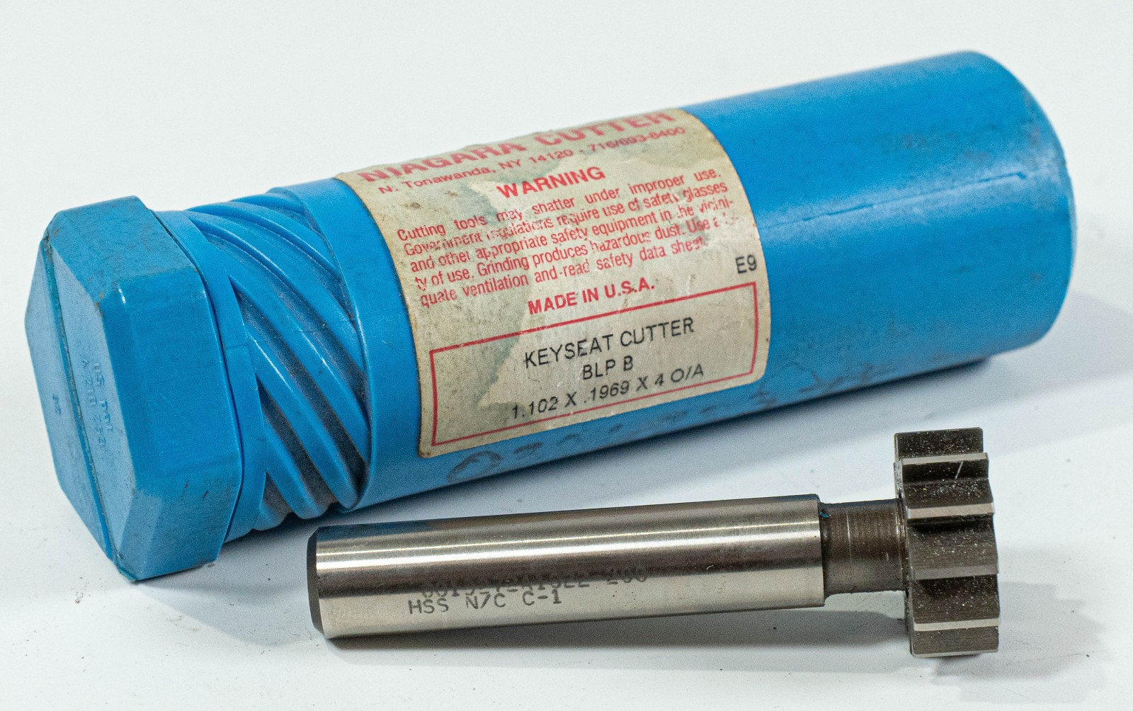Niagara Cutter Keyseat Cutter BLP B 1.102 x .1969 x 4 O/A