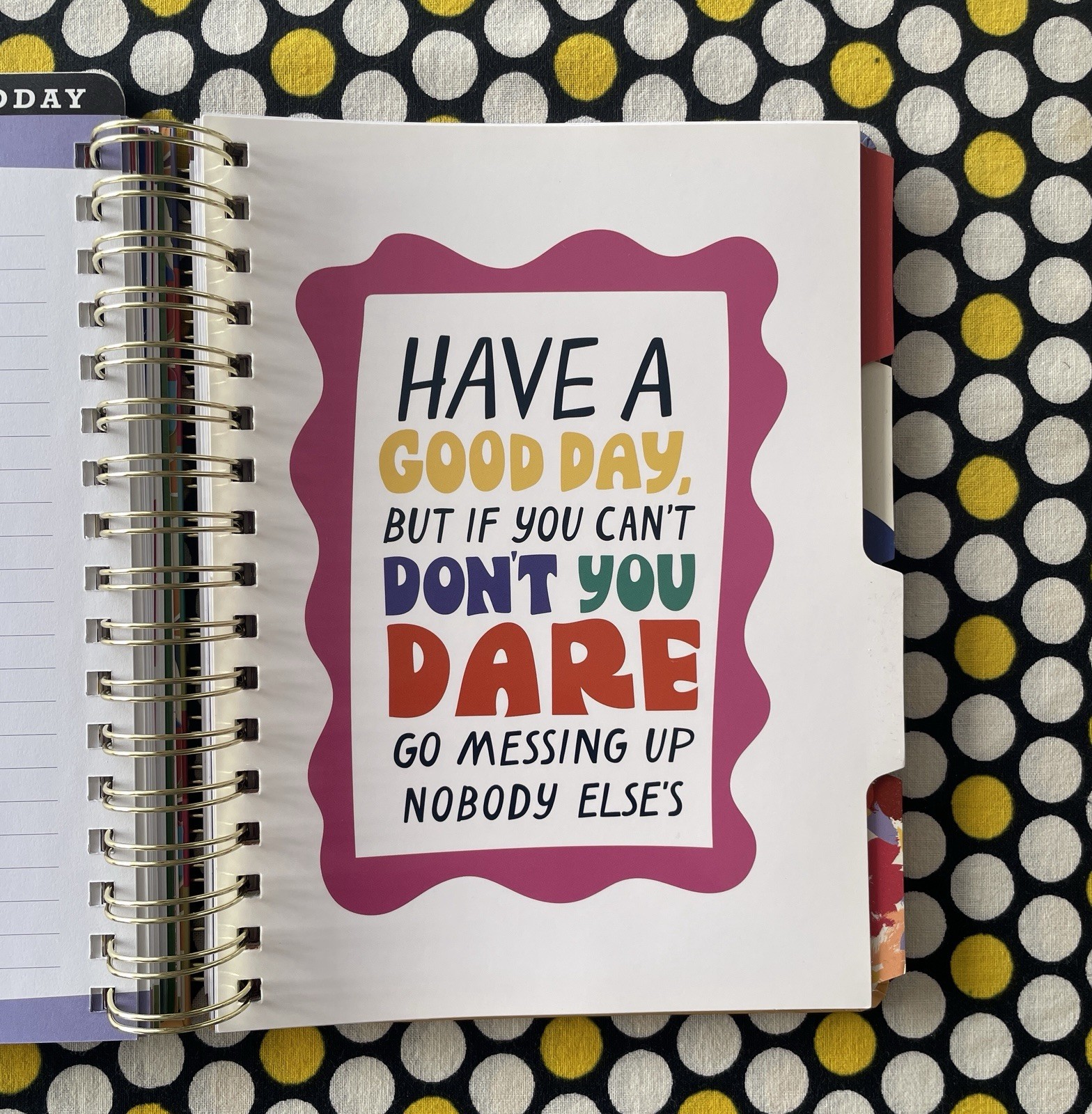 Tabitha Brown My Life MyBusiness Planner 12 Months Blank Inspirational Organizer