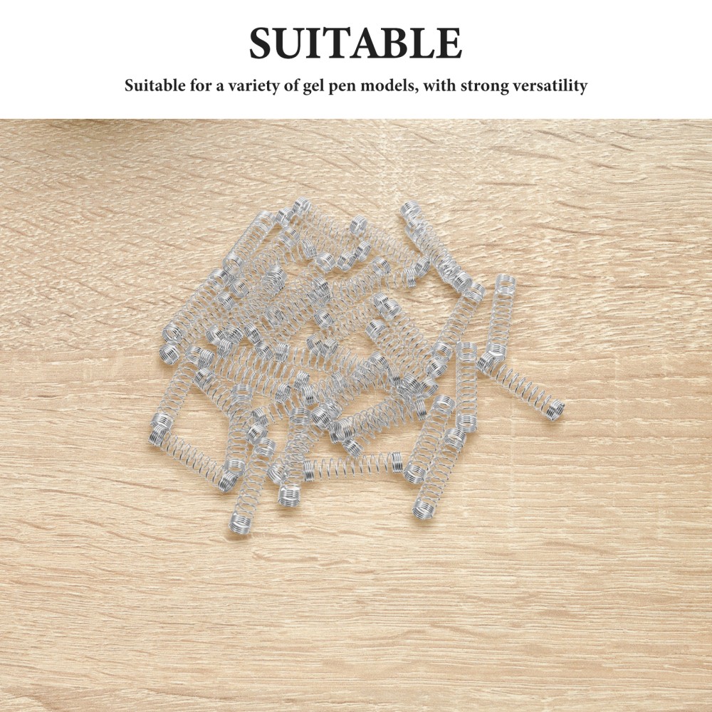 50 Pcs Small Stainless Steel Compression Springs For Ballpoint Pen Spring Kit