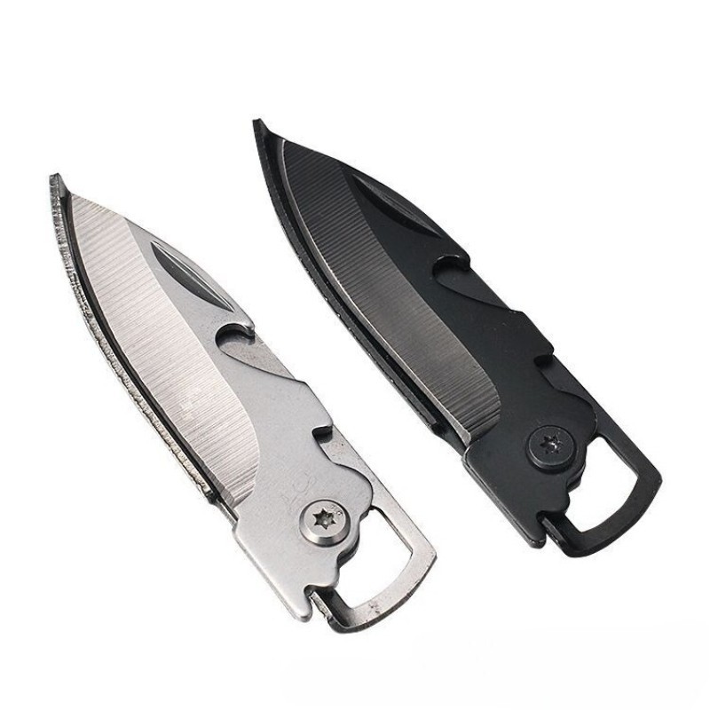 Mini Multifunctional Assisted Opening Pocket Knife/Bottle opener Keychain Knife