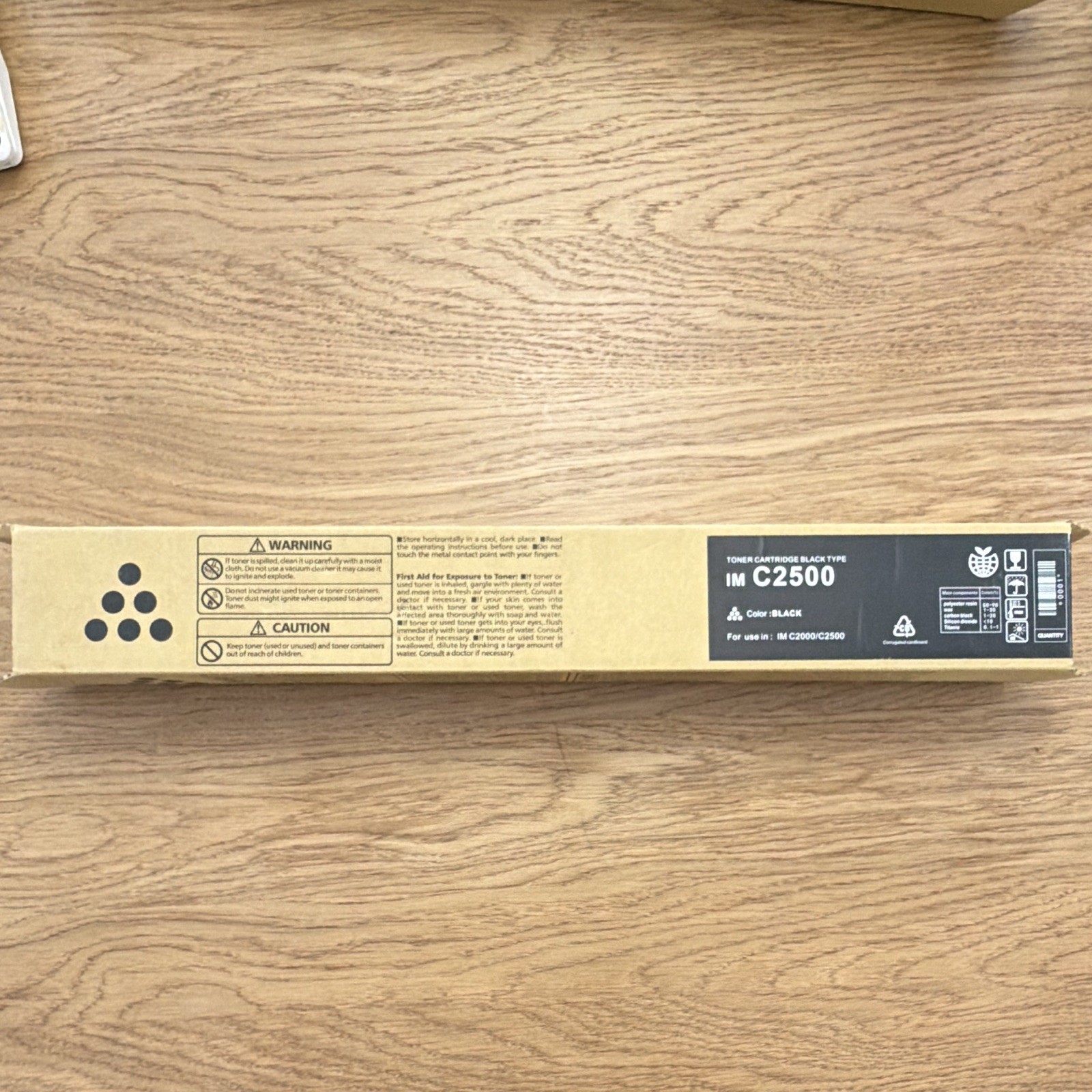 Ricoh IM C2500 Black Toner Cartridge Type IM C2500 MPN 842307