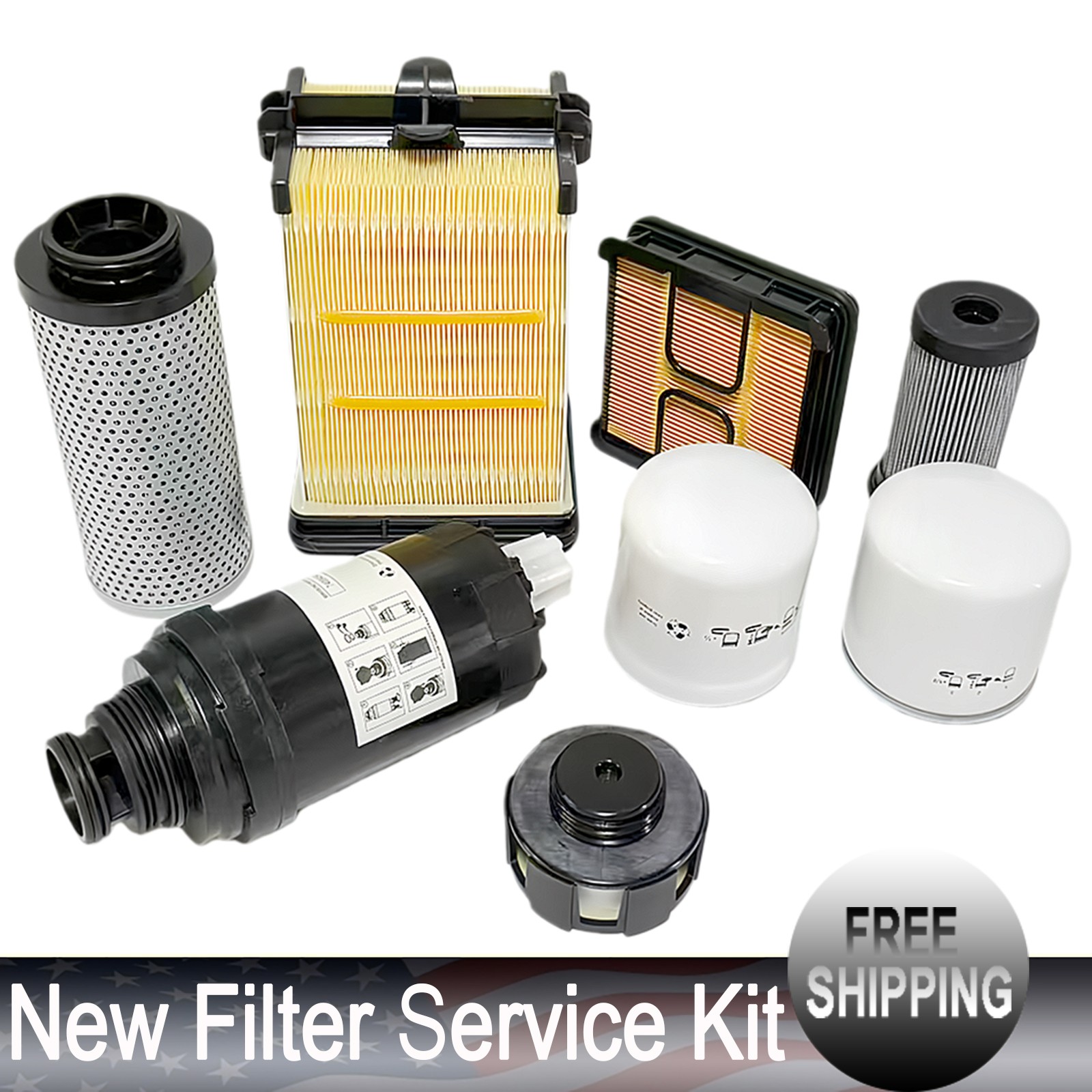 Filter Service Kit For Bobcat S450 S510 S530 S550 S570 S590 T450 T550 T590 T630