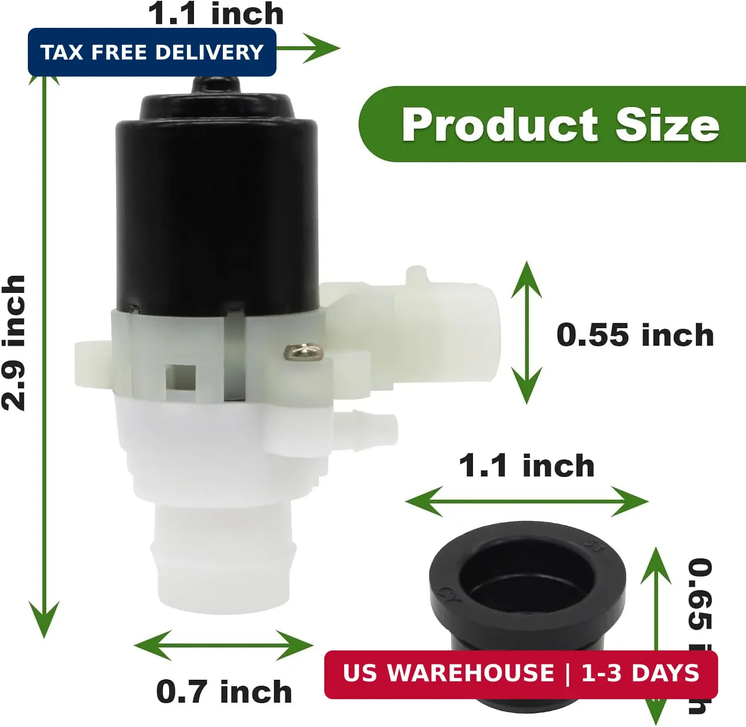 Upgraded Truck Windshield Washer Fluid Pump Replacement for Kenworth T680 T880 a