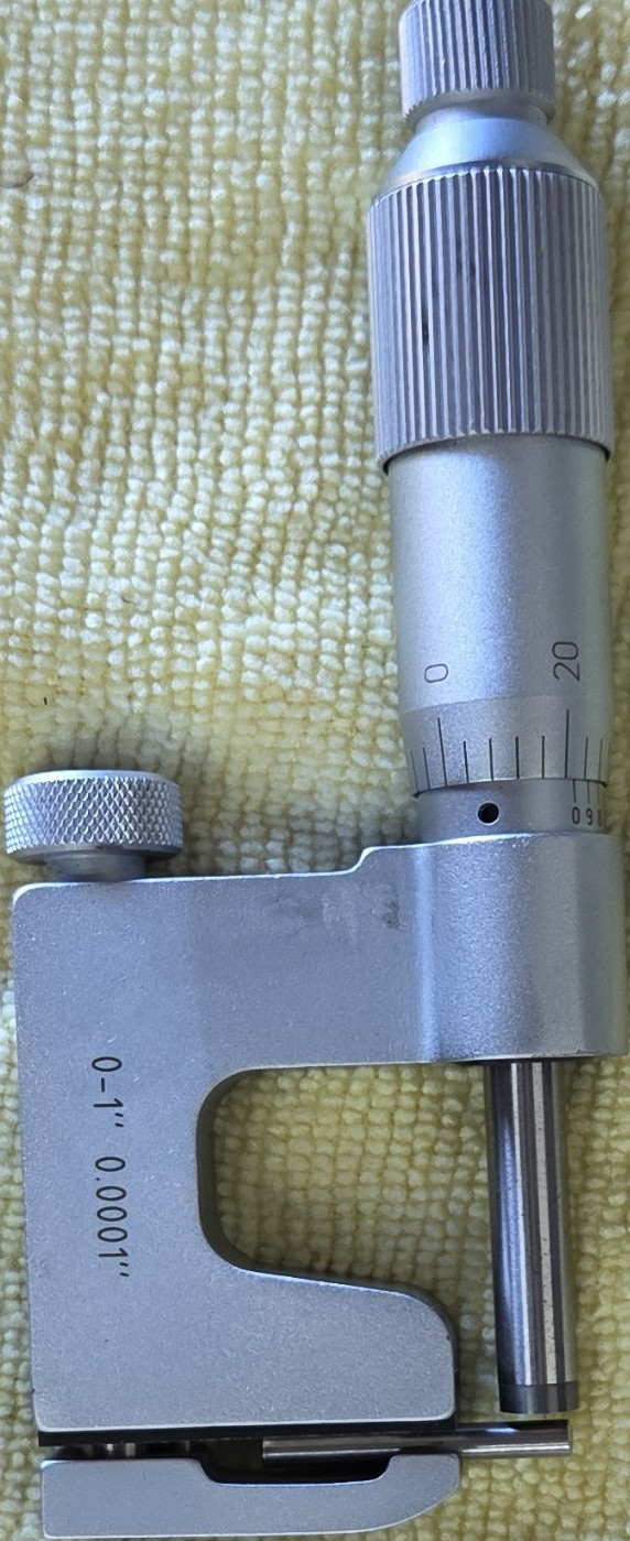 0-1 in hole to edge Micrometer, 0.0001 in Resolution Measuring Tool