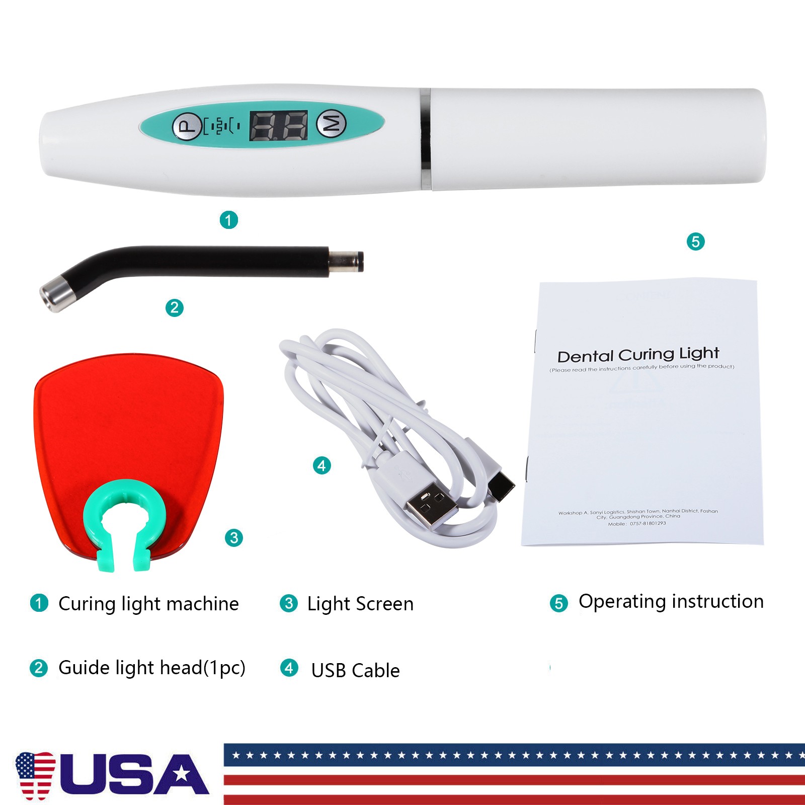 SANDENT Dental Implant 20:1 Reduction Contra Angle Push Button Handpiece F/ NSK