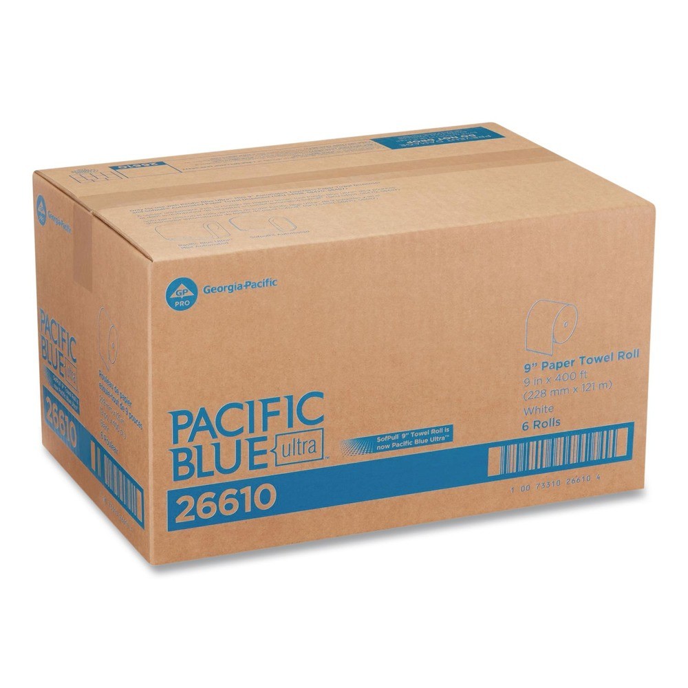 Georgia Pacific Professional 400′ x 9″ Nonperforated Paper Towels (6/CT) White