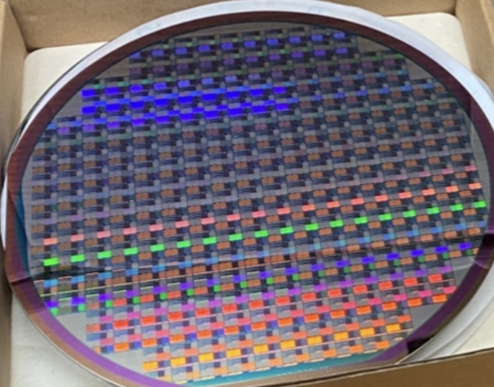 25pcs. 6” Multicolor/multifaceted Mini Color Changing Oxide Square Print Wafers
