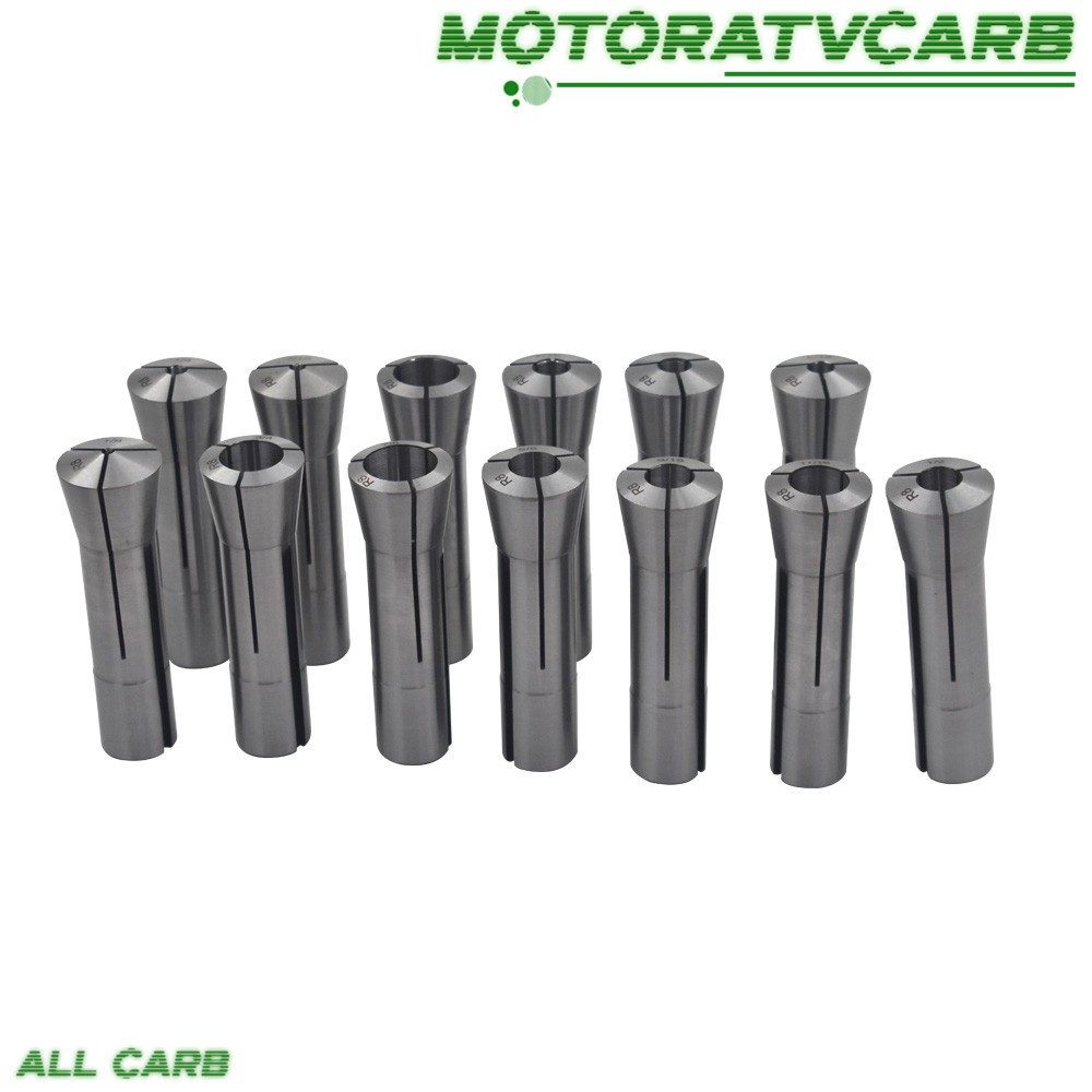 ALL-CARB Precision R8 Collet Set 13pc Mill Collets Set Collets for Mill Machine