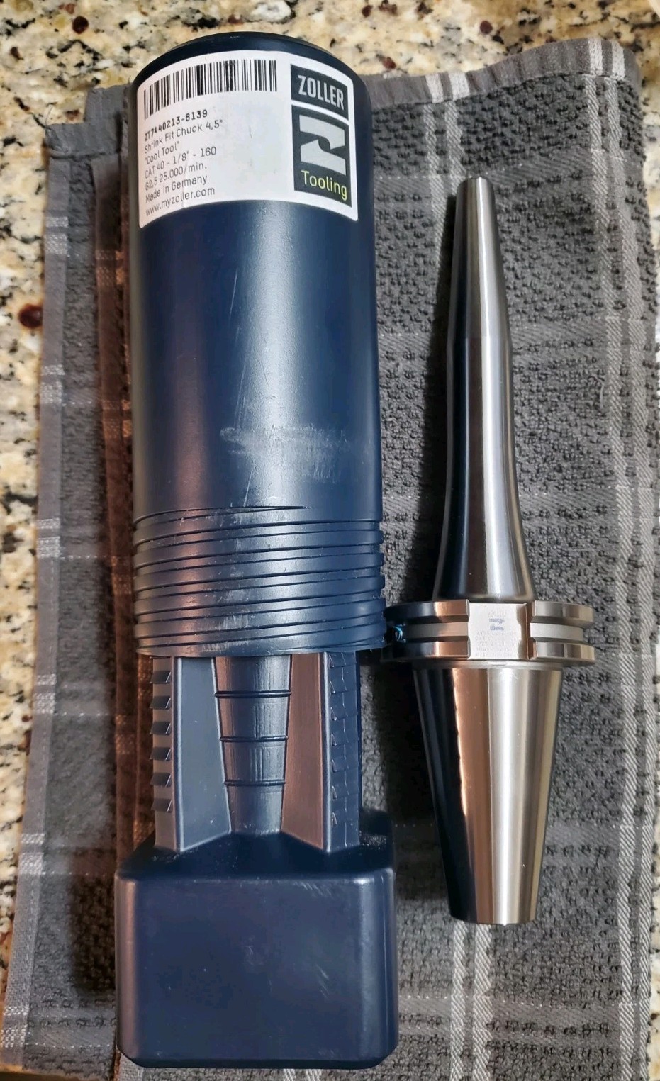 Zoller Tooling Shrink Fit Chuck 4,5° “Cool Tool” Cat 40 – 1/8” – 160 G2,5 25.000