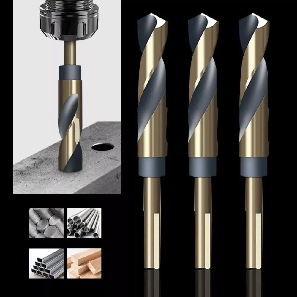 8 PCS HSS Cobalt Silver and Deming Drill Bits Set Large Size 9/16 inch to 1 inch