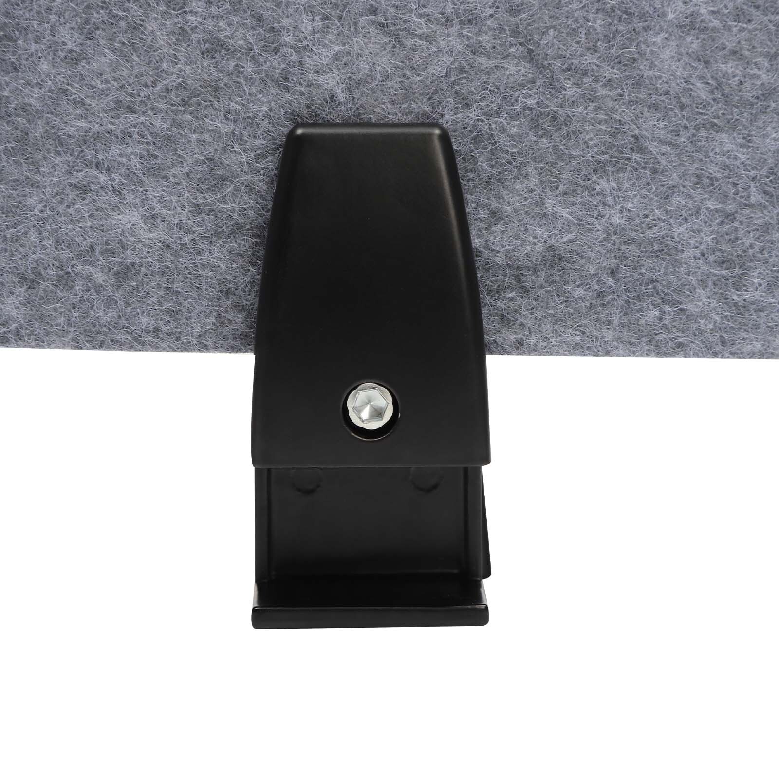 Stand Up Desk Acoustic Desk Divider Mounted Privacy Panel (Gray, 23.6″ x 16″)