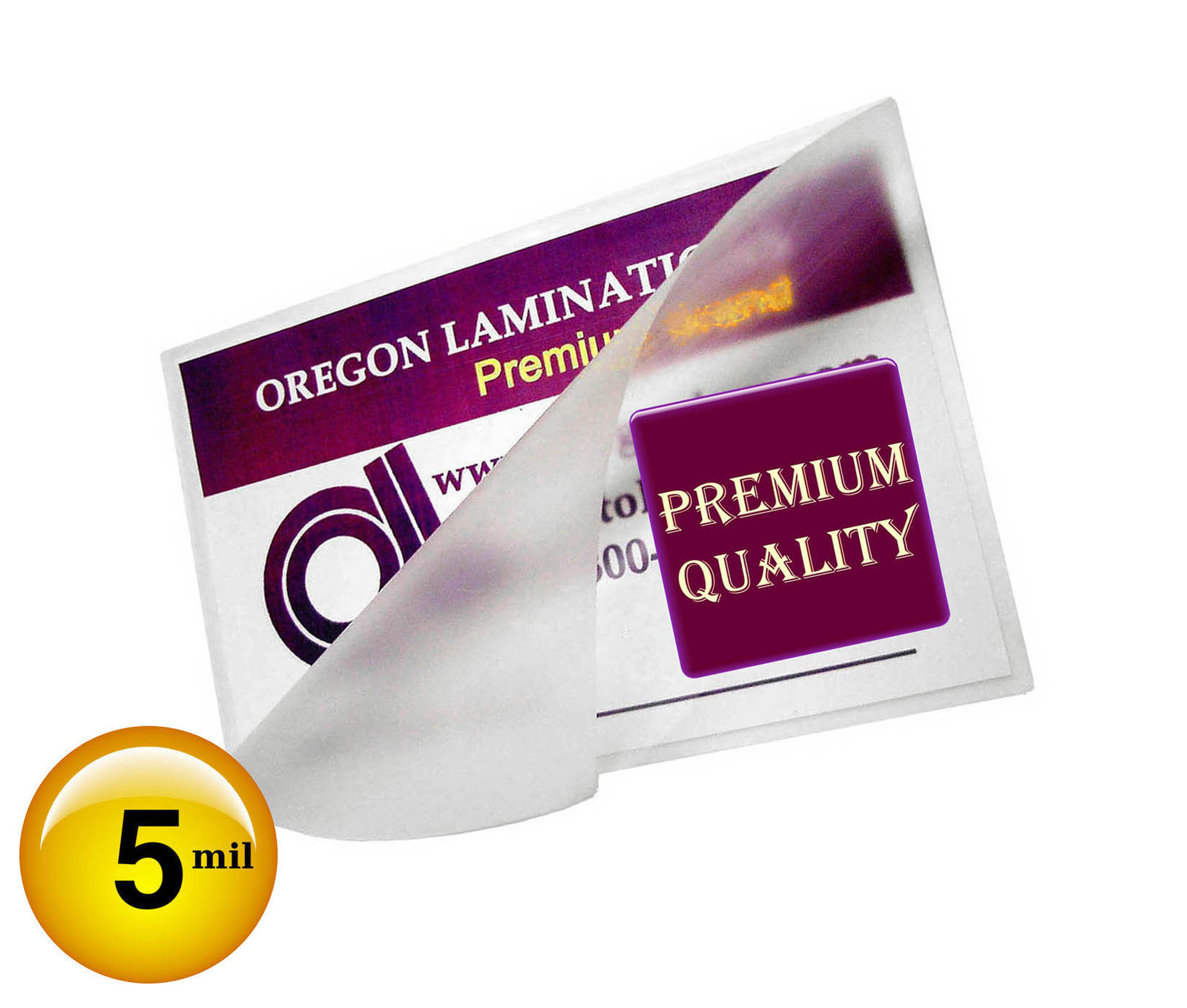10000/case Hot 5 Mil Business Card Laminating Pouches 2-1/4 x 3-3/4 by Oregonlam