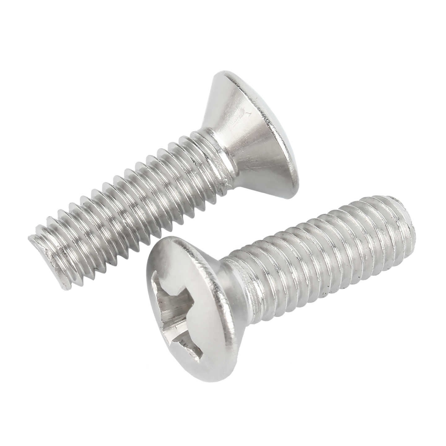 M1.6-M10 Phillips Oval Head Machine Screws Stainless Steel Countersunk All Sizes