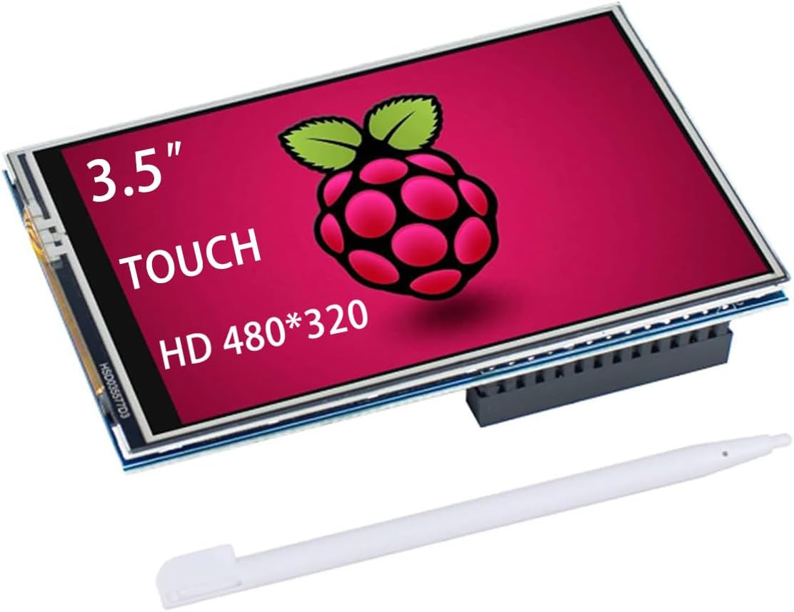 3.5 Inch 480X320 Touch Screen TFT LCD SPI Display Panel for Raspberry Pi 5, Pi4B