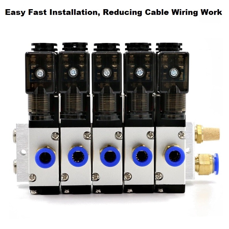 3V210-08 2-Position3-Way Solenoid Valve NO/NC Pneumatic Electronic Control Valve
