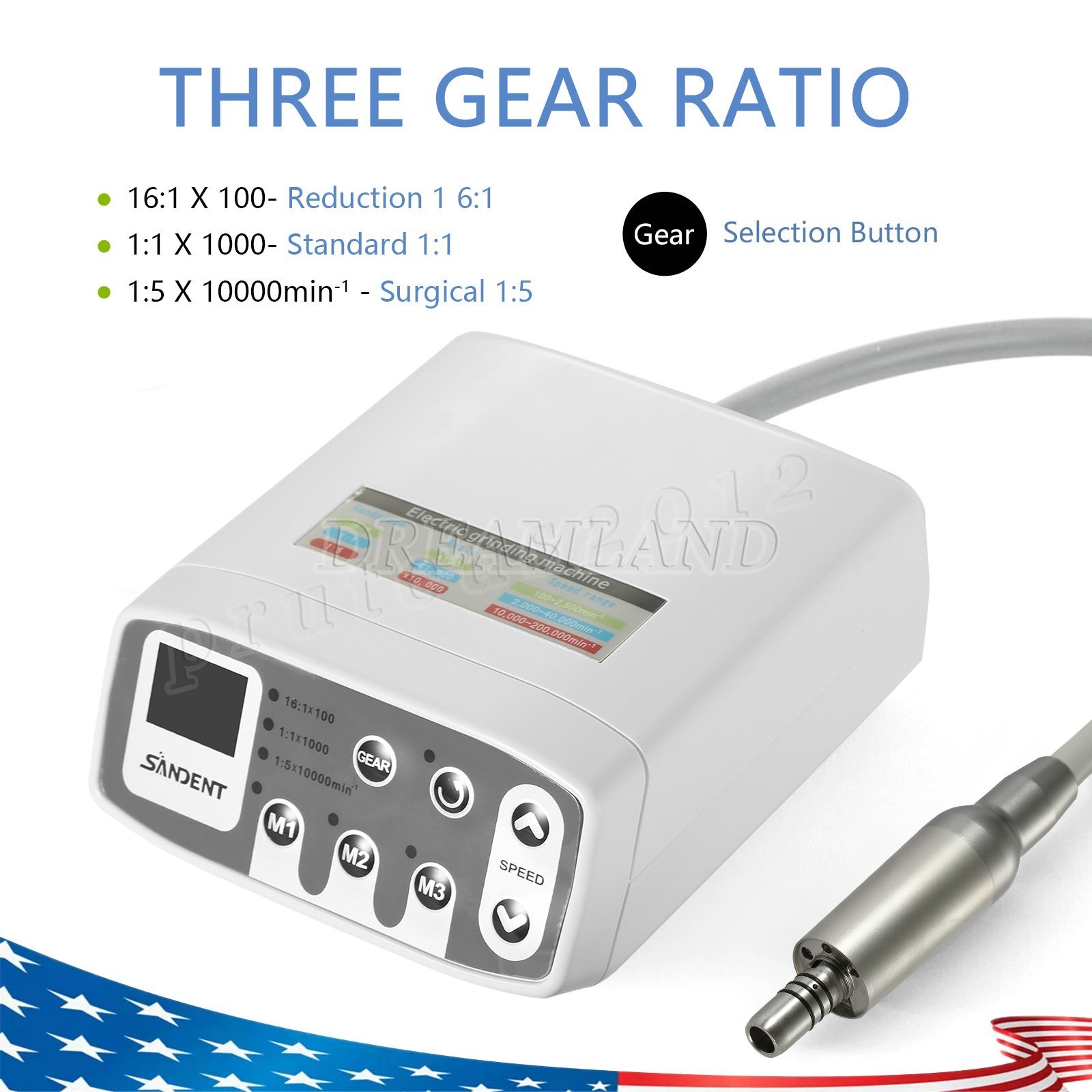 NSK Style Dental LED Brushless Electric Micro Motor /1:1/1:5 LED Handpiece DT
