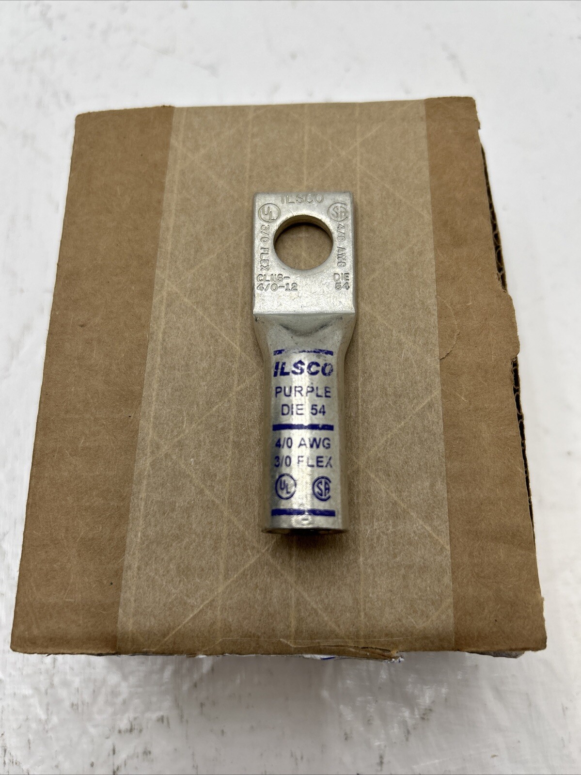 (Qty 10) Ilsco Clns-4/0-12 Surecrimp Copper Compression Lug Clns-4/0-12 1/2 Bolt