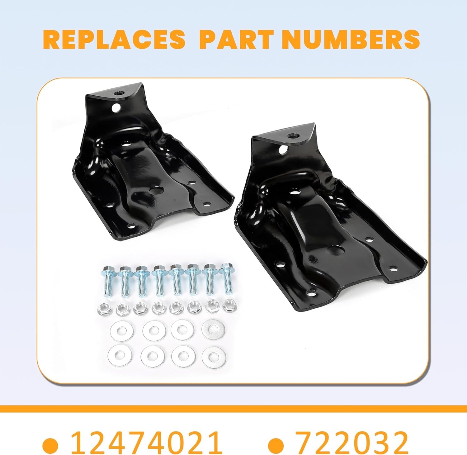 Rear Leaf Spring Bracket Kit Compatible with 1999-2015 Chevy Silverado Avalan…