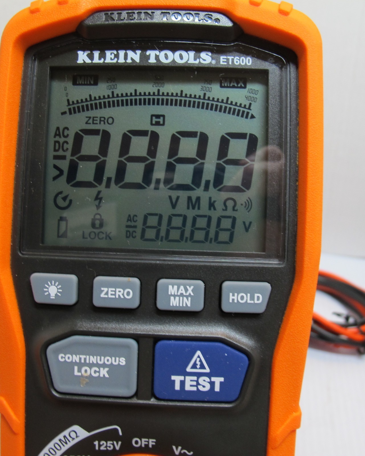 Digital Insulation Resistance Tester up to 4000m Ohms + Multimeter