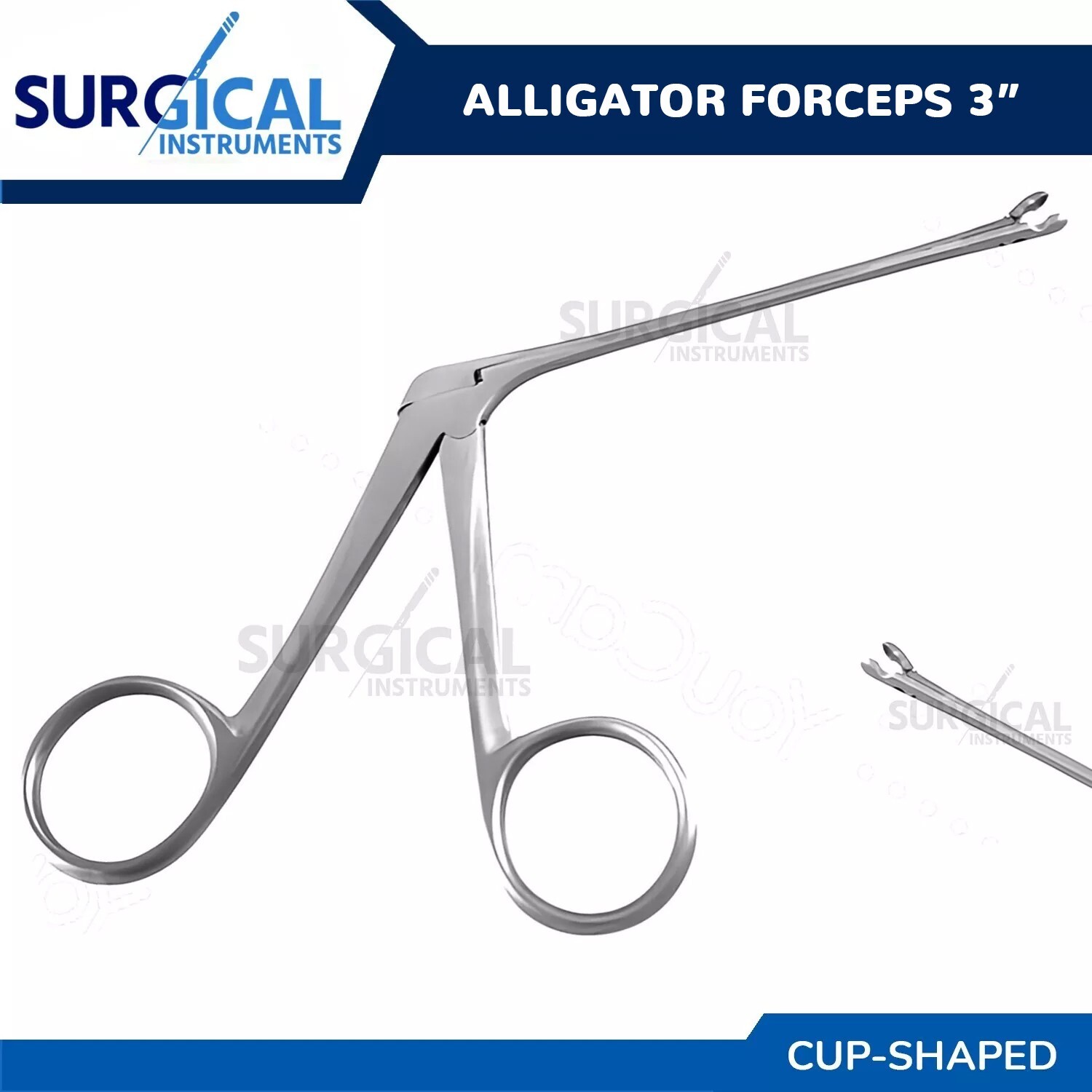 3″ Hartmann Alligator Cup-Shaped Forceps Surgical Instrument Stainless German Gr