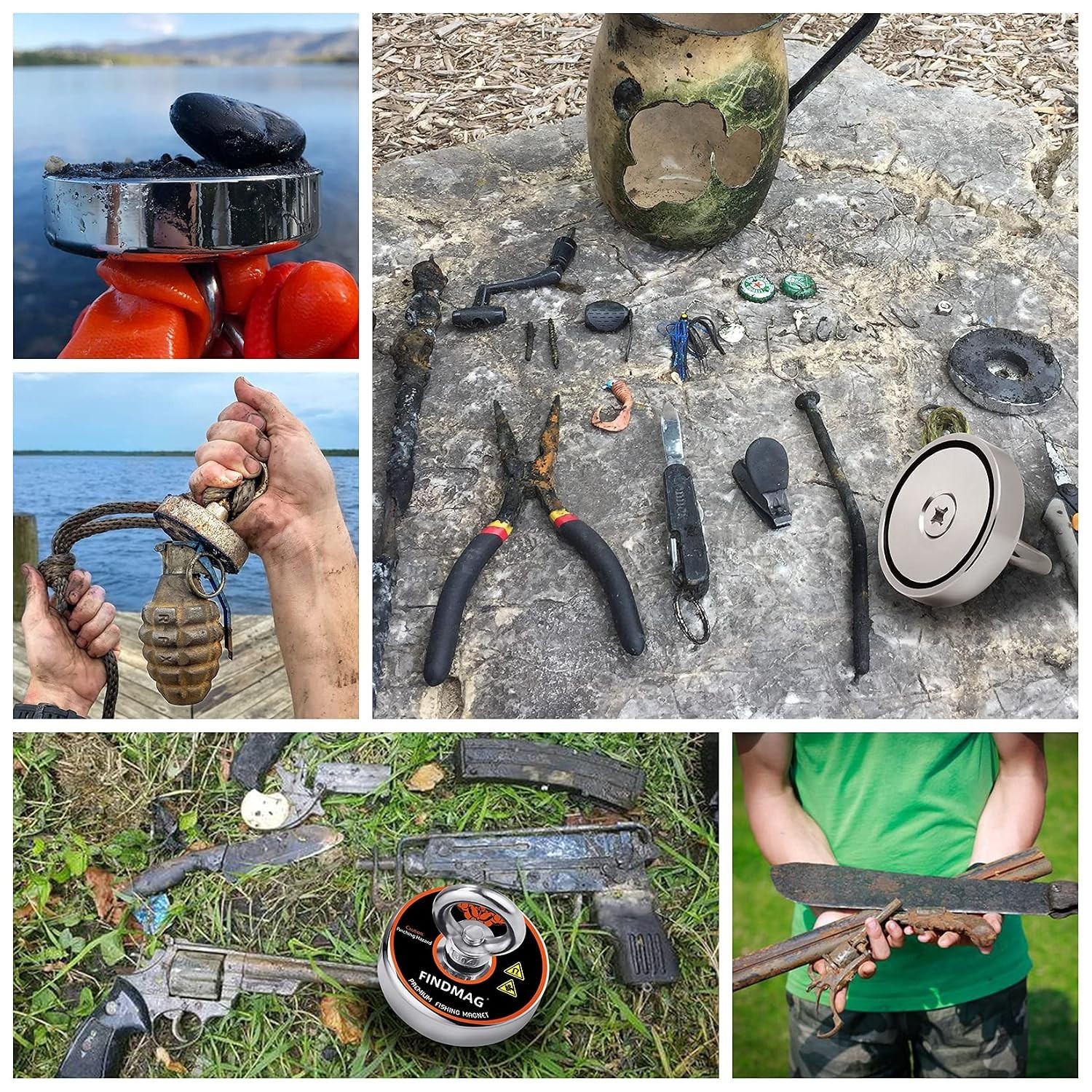 Professional Grade 1500 lb Fishing Magnet Kit | Super Strong