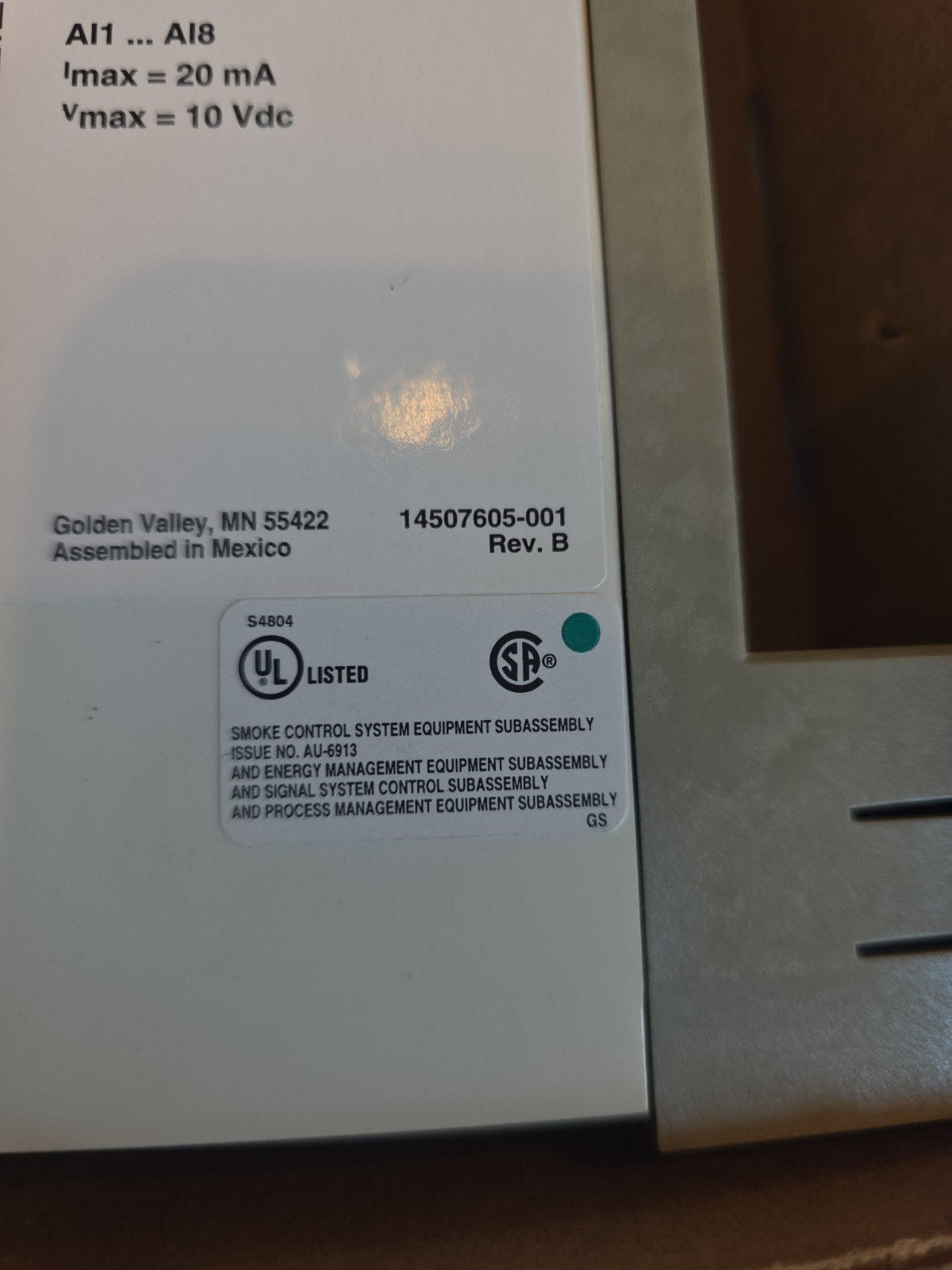 Honeywell XF521-A Input Module XF521A *WE*SHIP*TODAY*