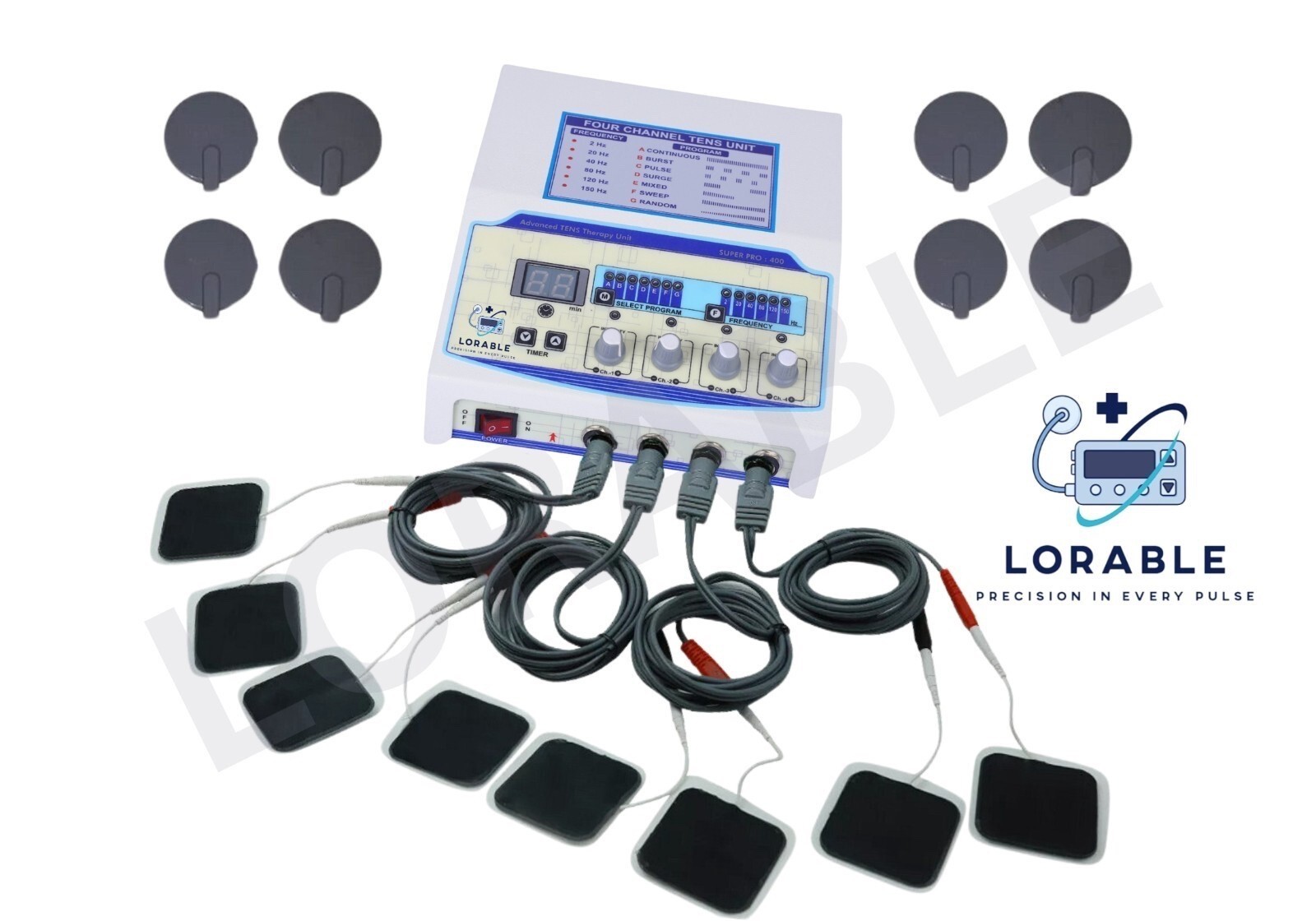 Professional Electrotherapy Physical Therapy Machine Prof 4 channel Therapy unit