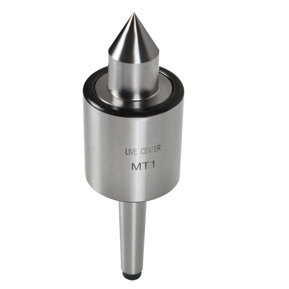 MT1 Live Center #1 Morse Taper 1MT Triple Bearing Lathe Medium Duty