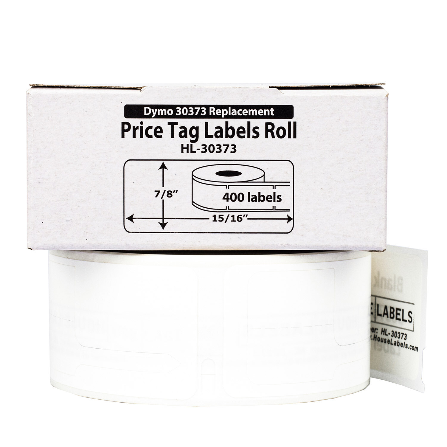 DYMO Compatible LW 30373 Pricetag Labels (Rat Tail Style) – (1) Roll of 400