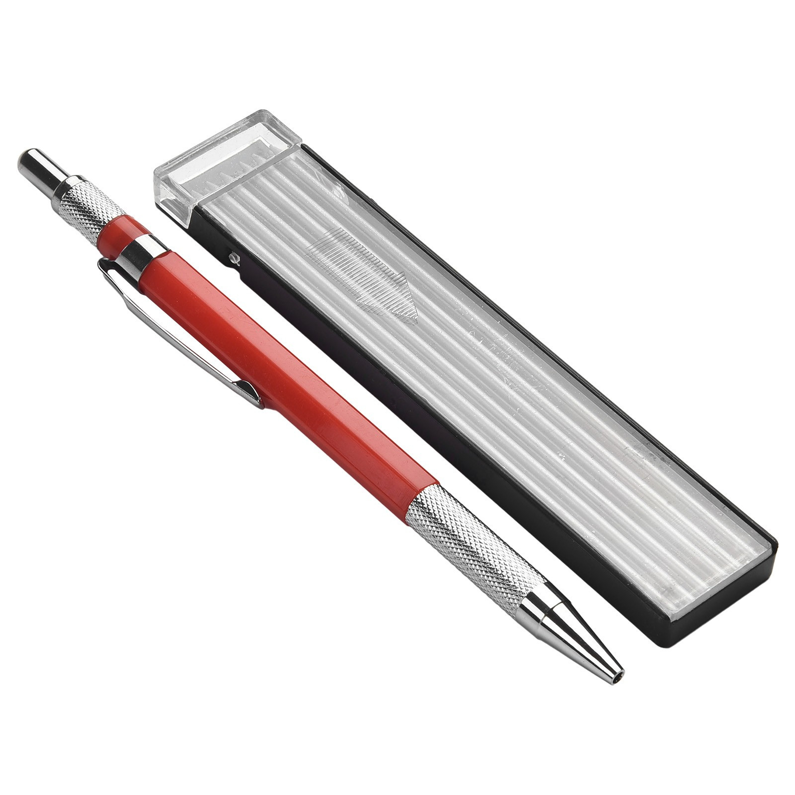 Welders Pencil With 12PCS Silver Streak Refills, Metal Marker Mechanicalhs New