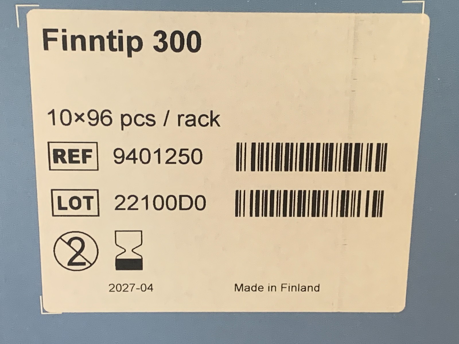 Thermo Scientific Finntip 300 Pipette Tips 9401250 10×96 NEW EXP 2027-04
