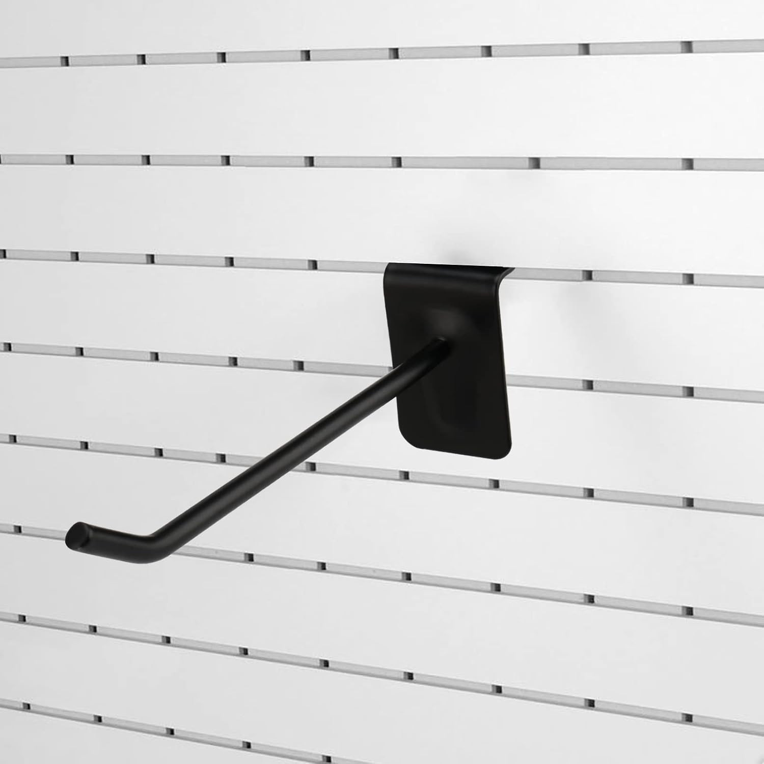 100 PCS 4 Inch Slatwall Hooks, Slat Wall Gridwall Panel Wall Hooks Slot Board