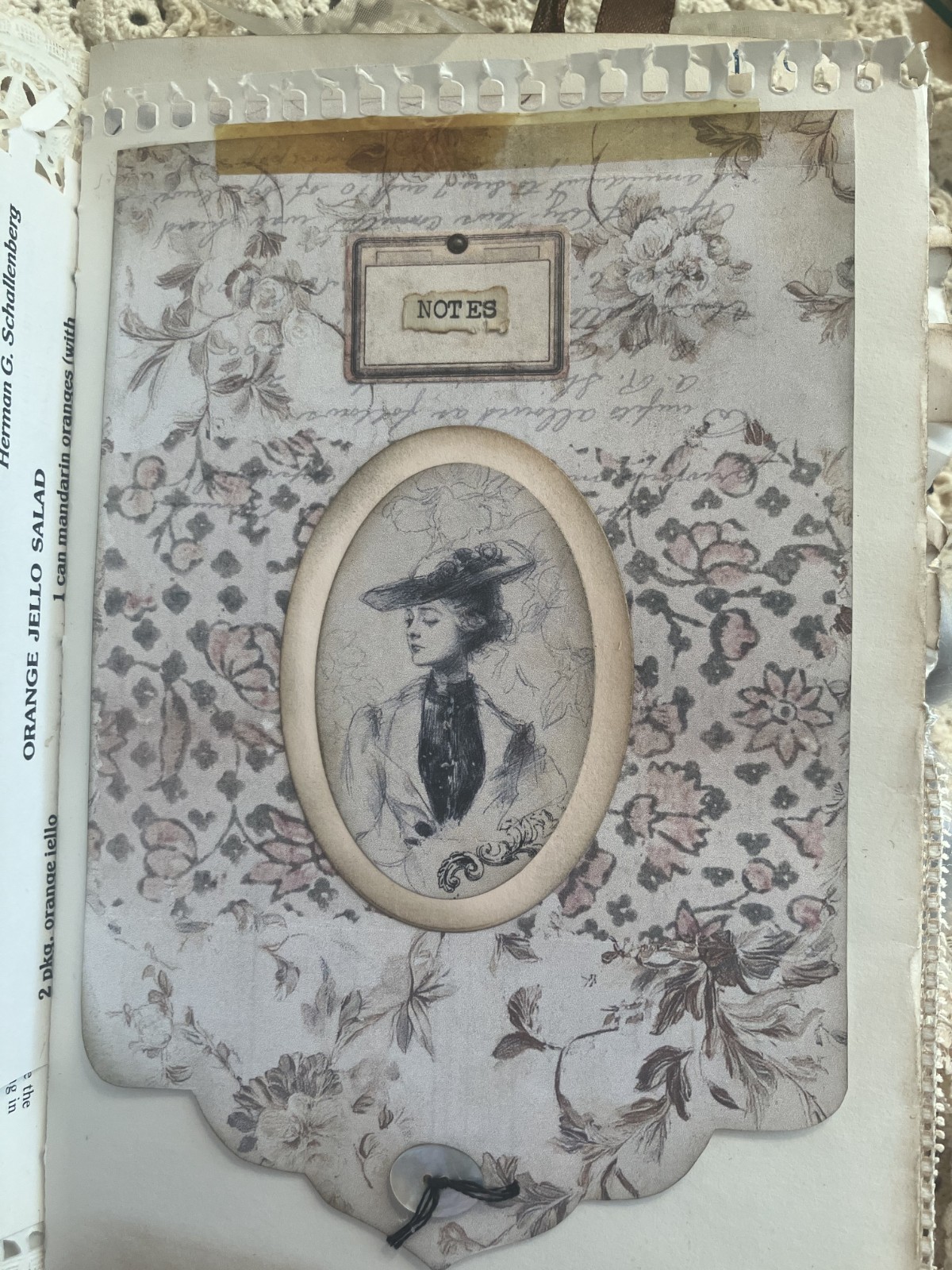 VINTAGE STYLE HAND MADE JUNK JOURNAL (Tranquil Moments) see video