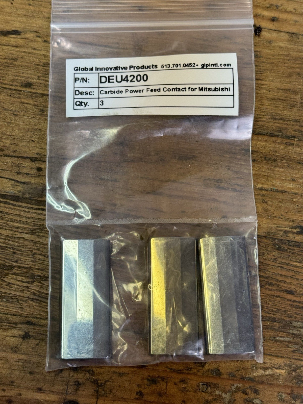Carbide Power Feed Contact For Mitsubishi OEM # DEU4200