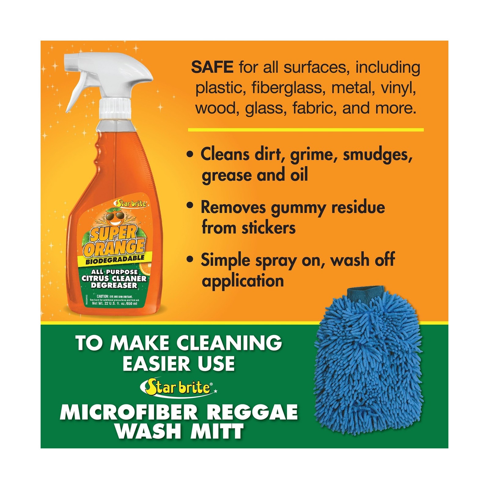 Star Brite Super Orange All-Purpose Citrus Cleaner Degreaser – … FAST USA SHIP