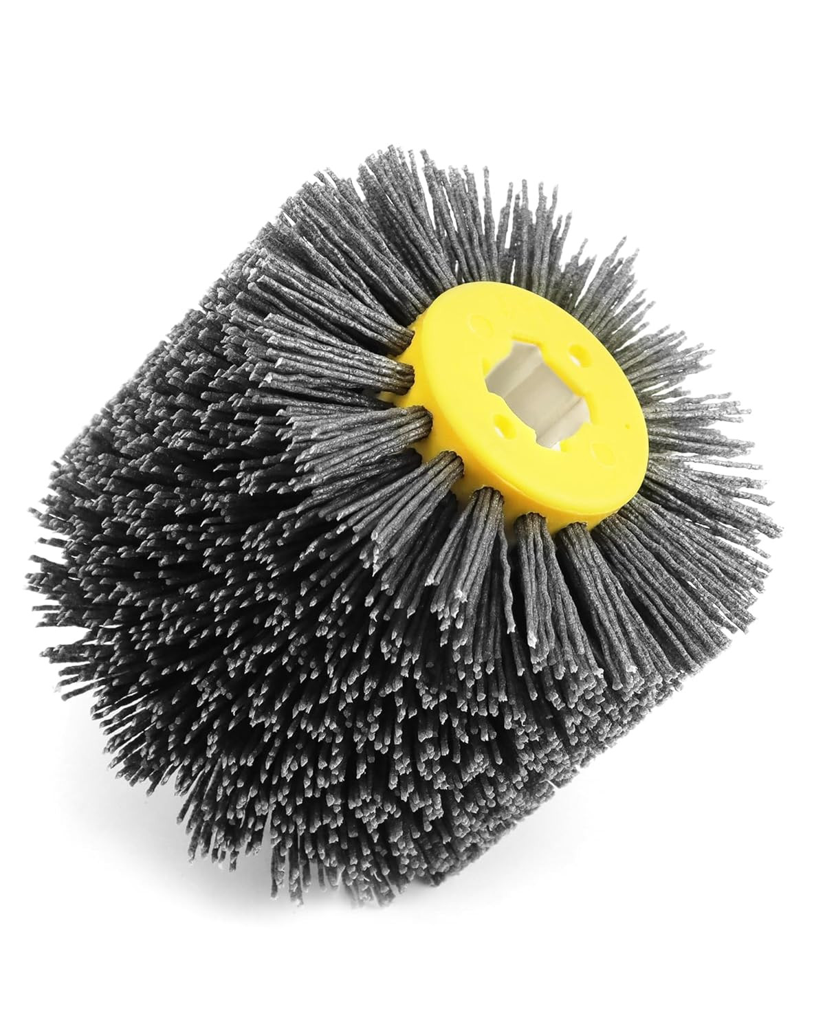 Nylon Wheel Brush 80 Grit Abrasive Drawing Wheel 120x100x19mm Burnishing
