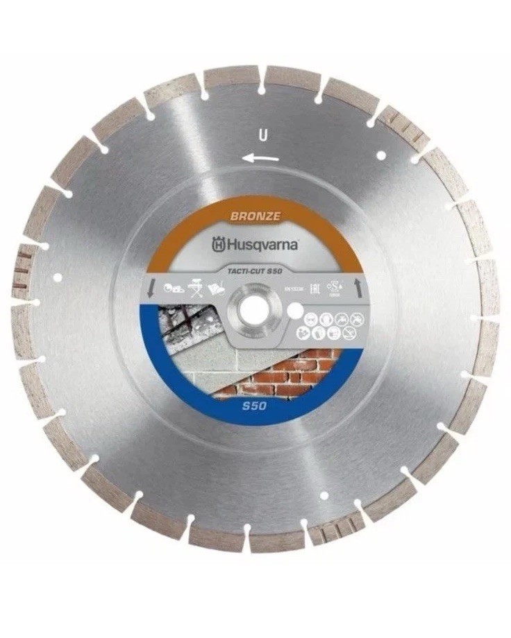 Husqvarna Tacti-Cut S50 Concrete Diamond Blade- 14″ w/ Universal Arbor