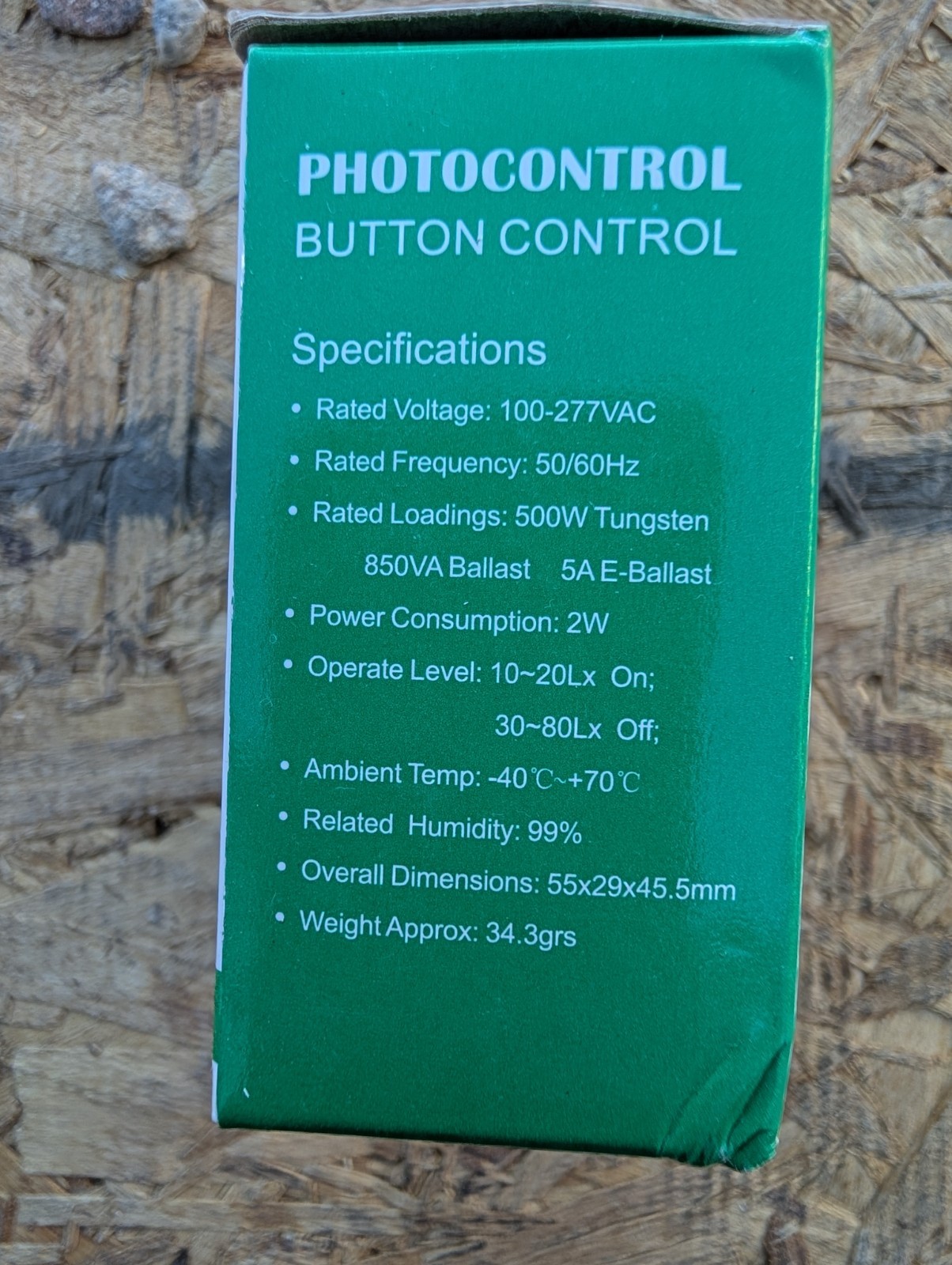 Photocell Dusk to Dawn Flush Mount Button Photo Control Eye 120V Waterproof