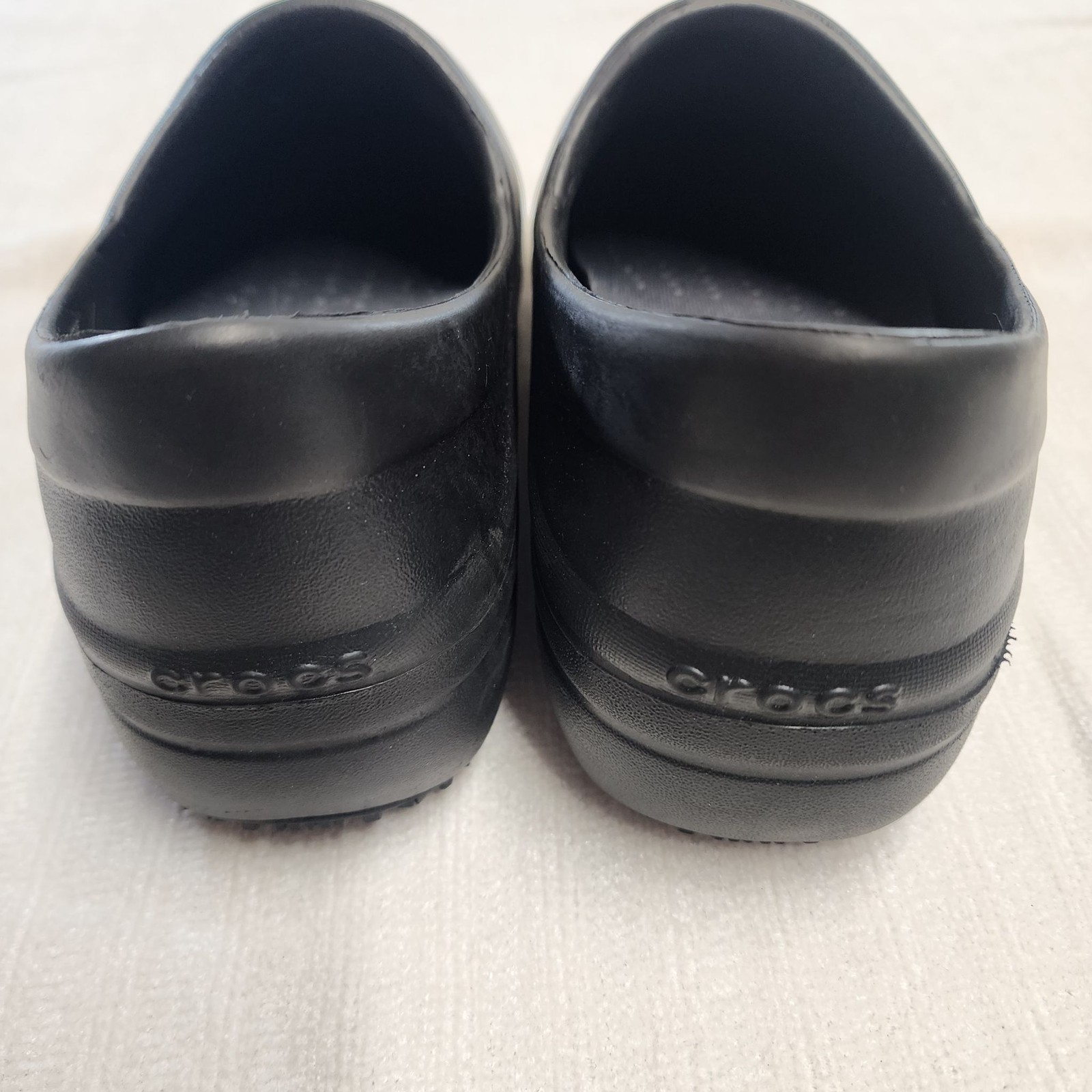 Crocs On The Clock Slip Resistant Work Clogs Black Size 8 Women’s