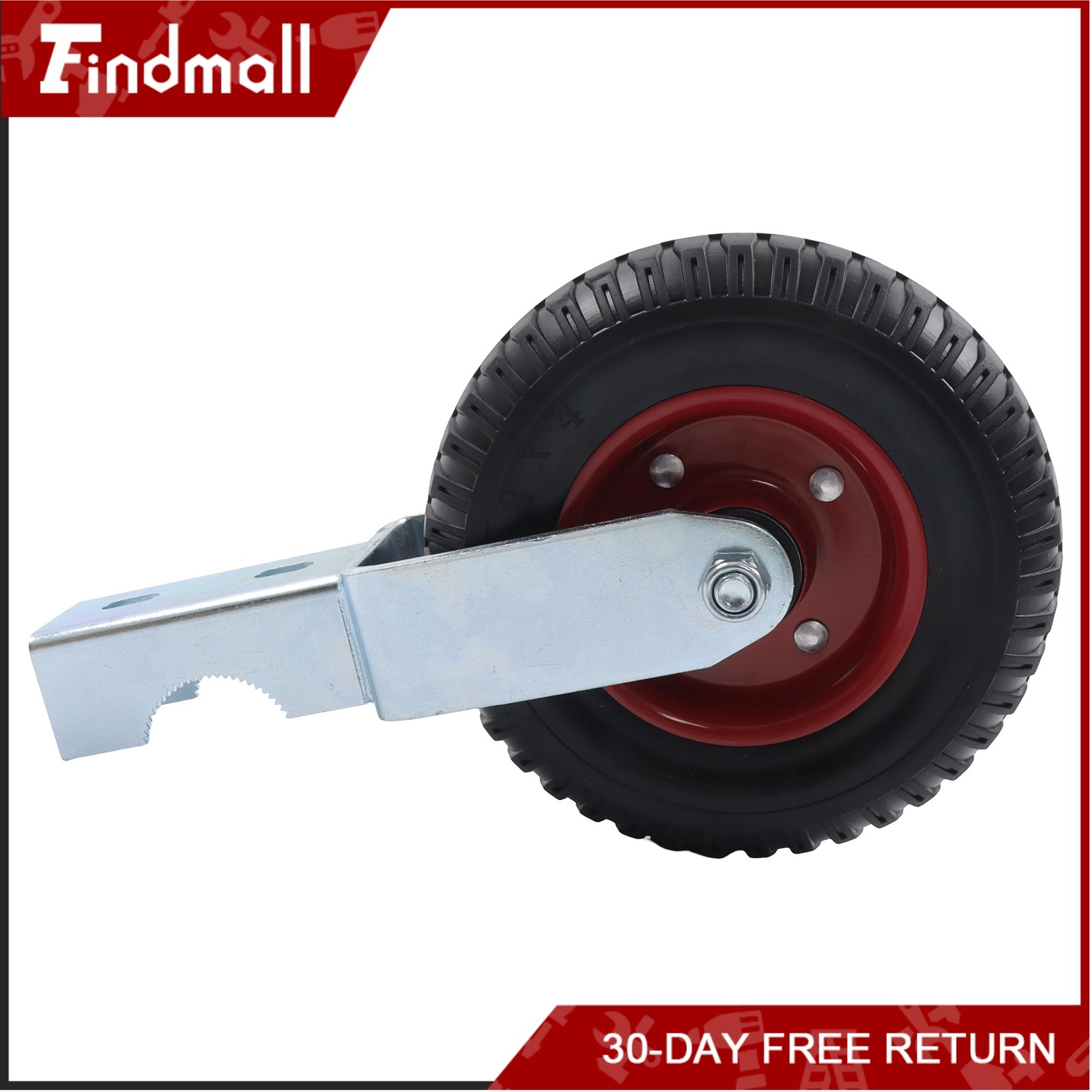 Findmall For Chain Link Fence 1-5/8-2In Diameter 8″ Caster Wheel Gate 400Lbs