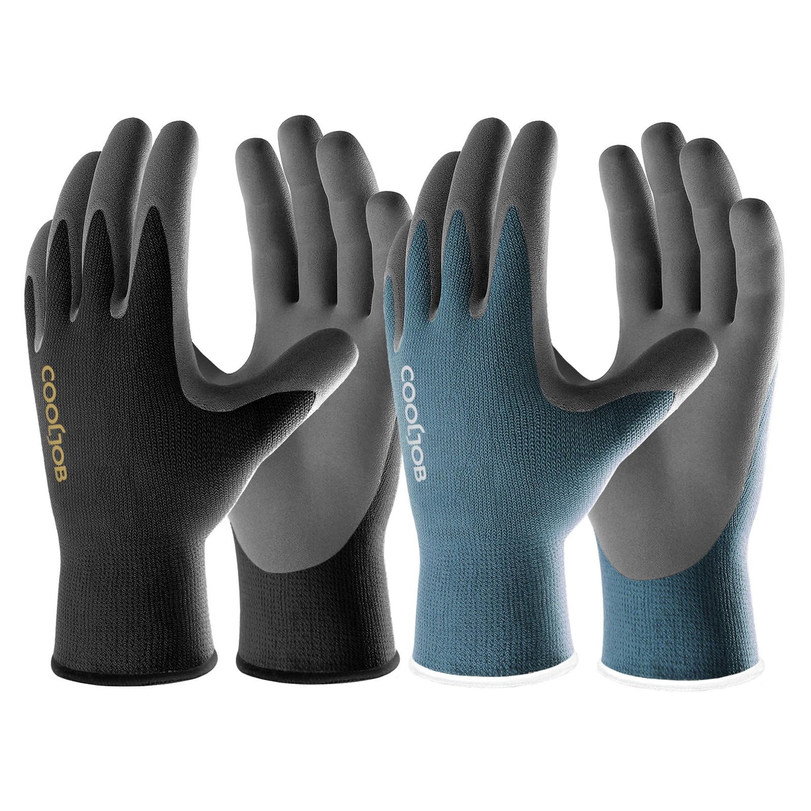 Micro-Foam Nitrile Safety Work Garden Gloves with Touchscreen Fingers, 6 Pair…