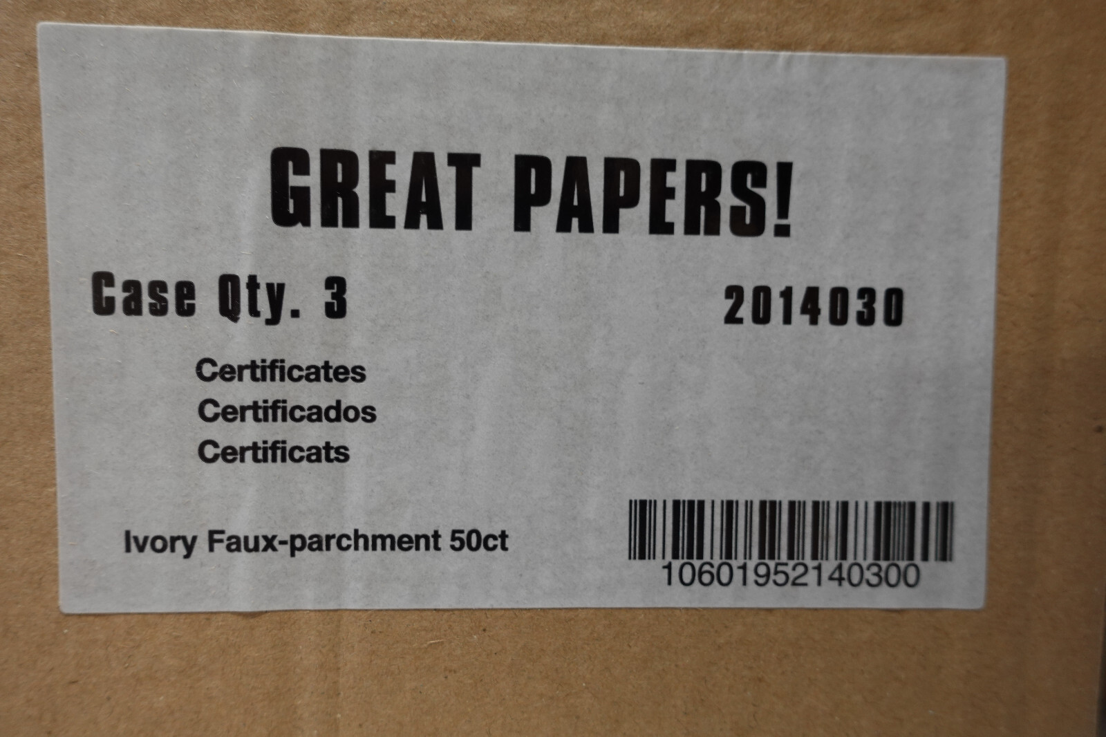 50 Sheets Faux Parchment Paper – 8.5 x 11″ Certificate & Resume Paper (Ivory)